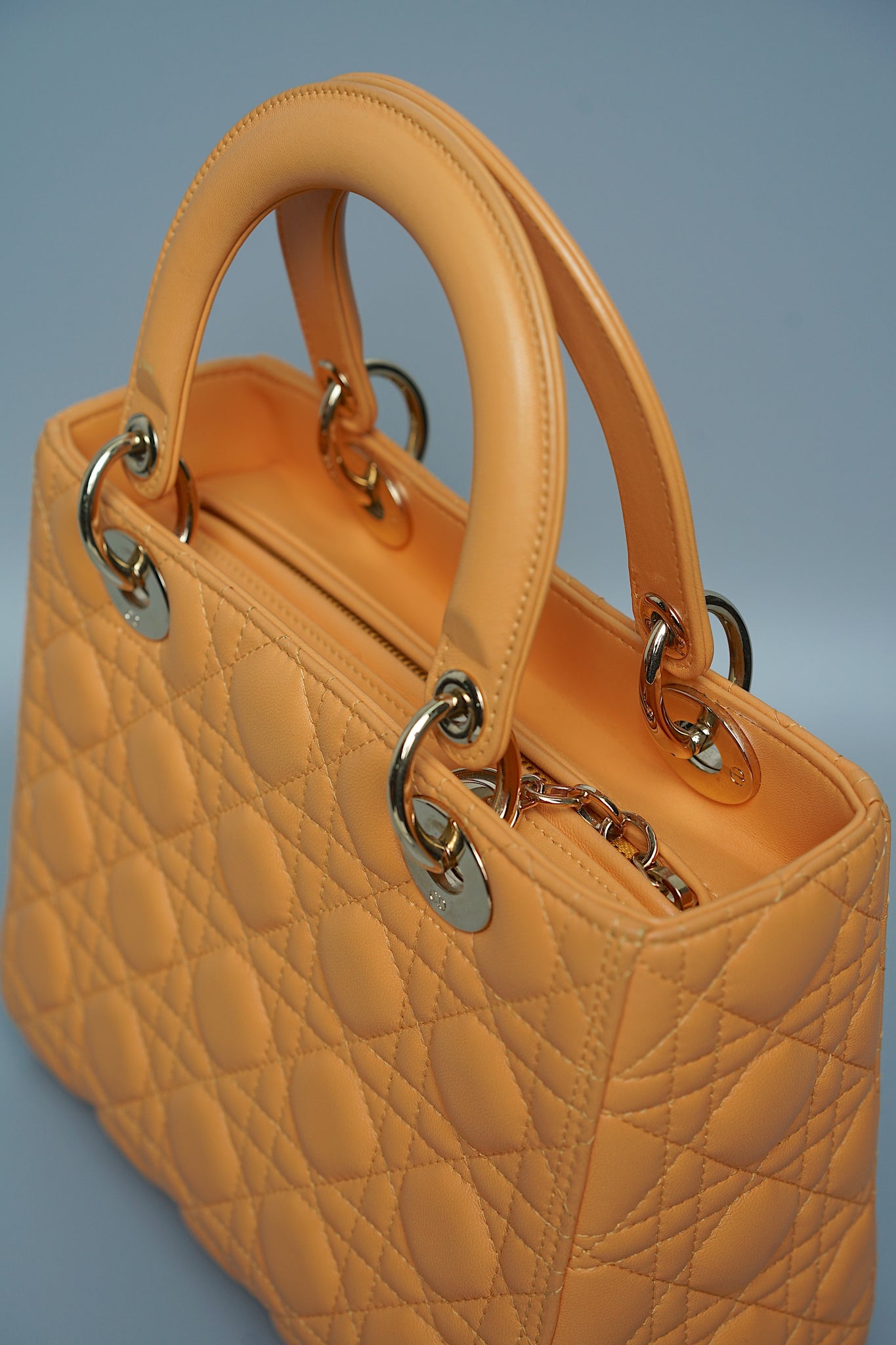 Dior Medium Lady Dior Bag in Medium Tan Lghw