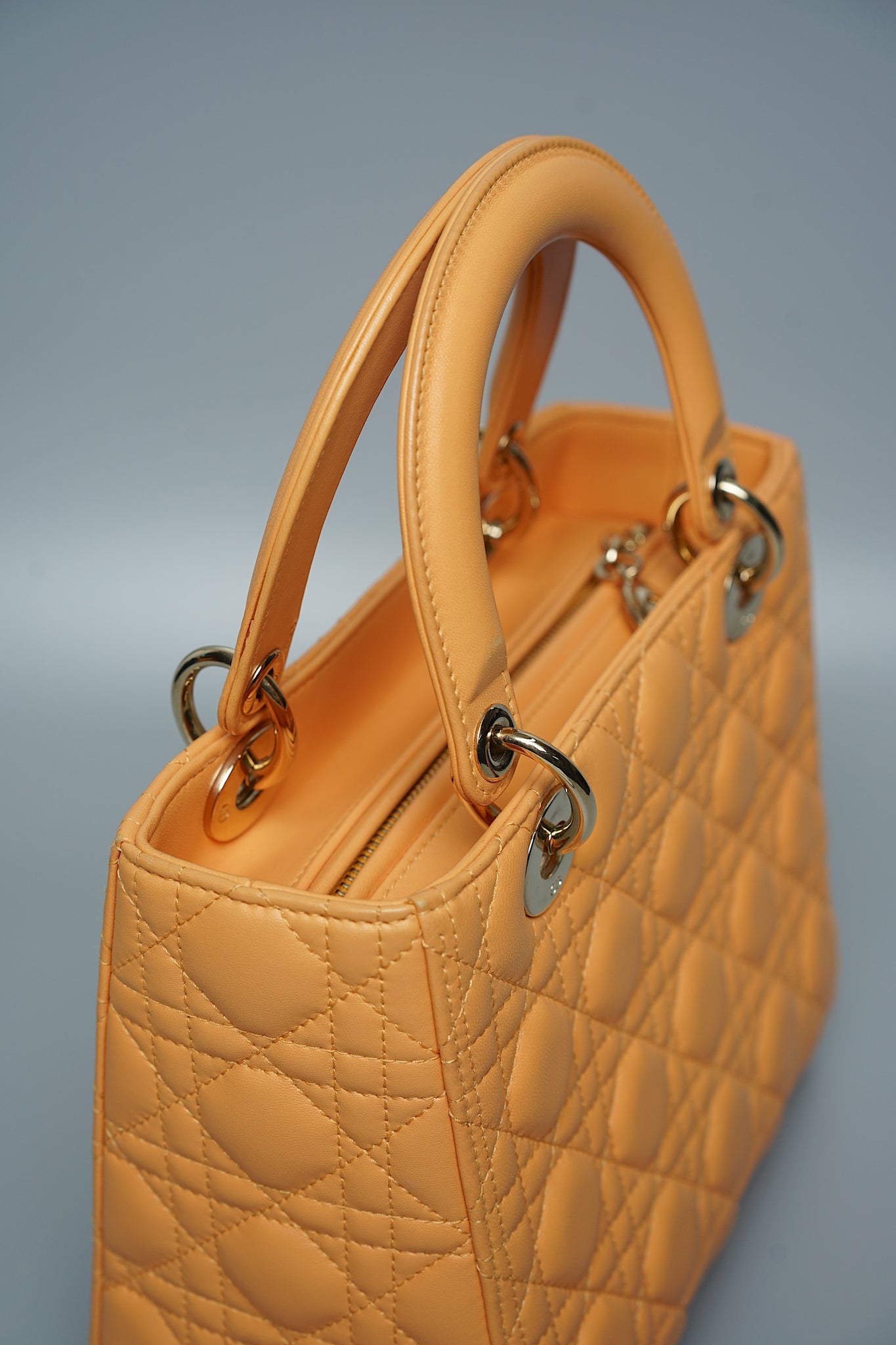 Dior Medium Lady Dior Bag in Medium Tan Lghw