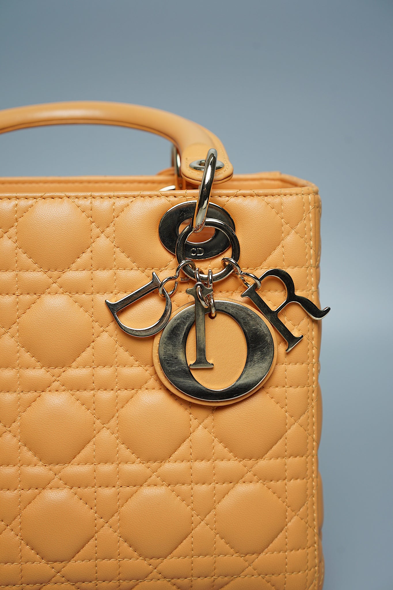 Dior Medium Lady Dior Bag in Medium Tan Lghw