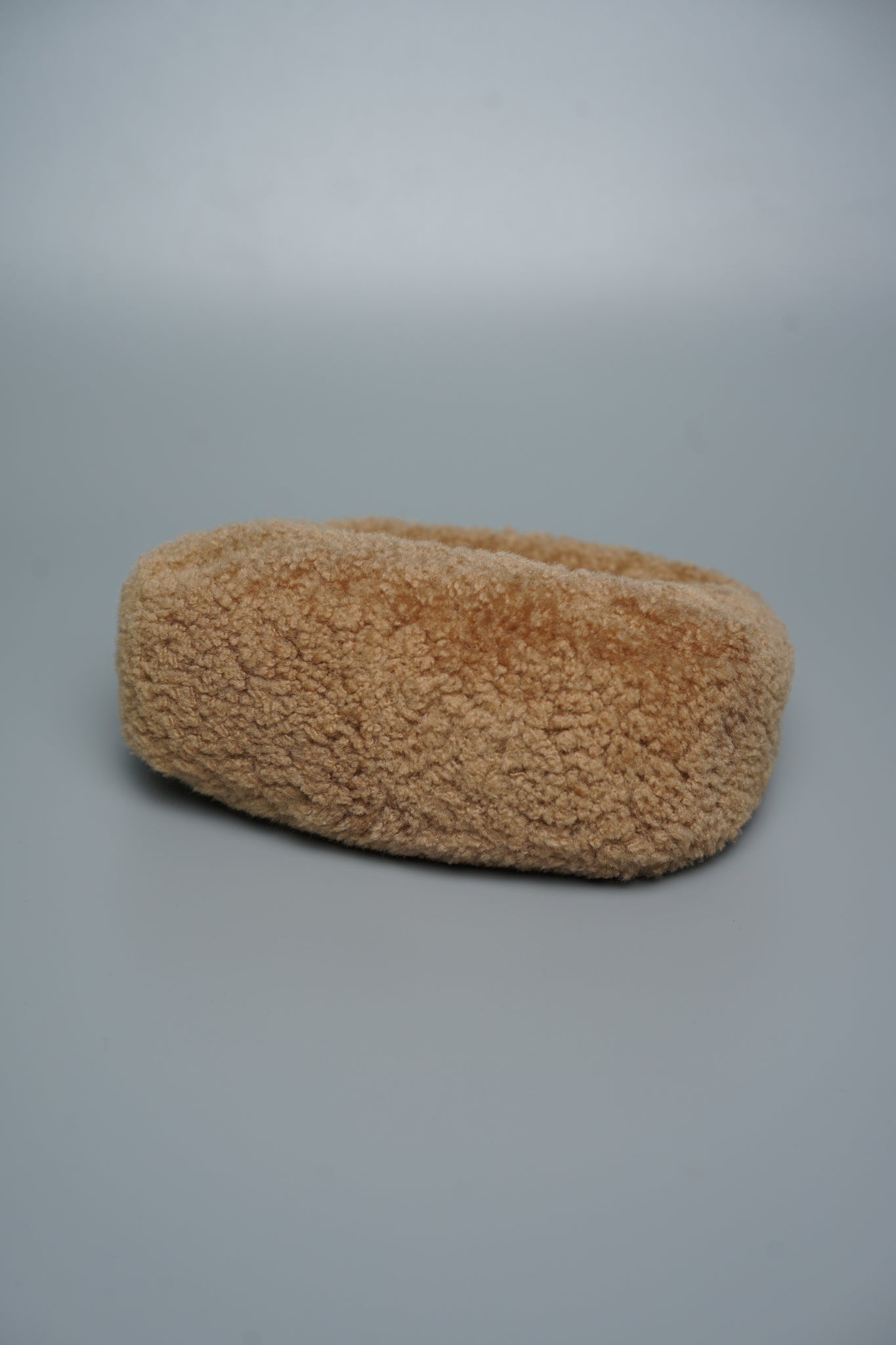 Miu Miu Wander Shearling Hobo Mini Bag in Caramel Lghw