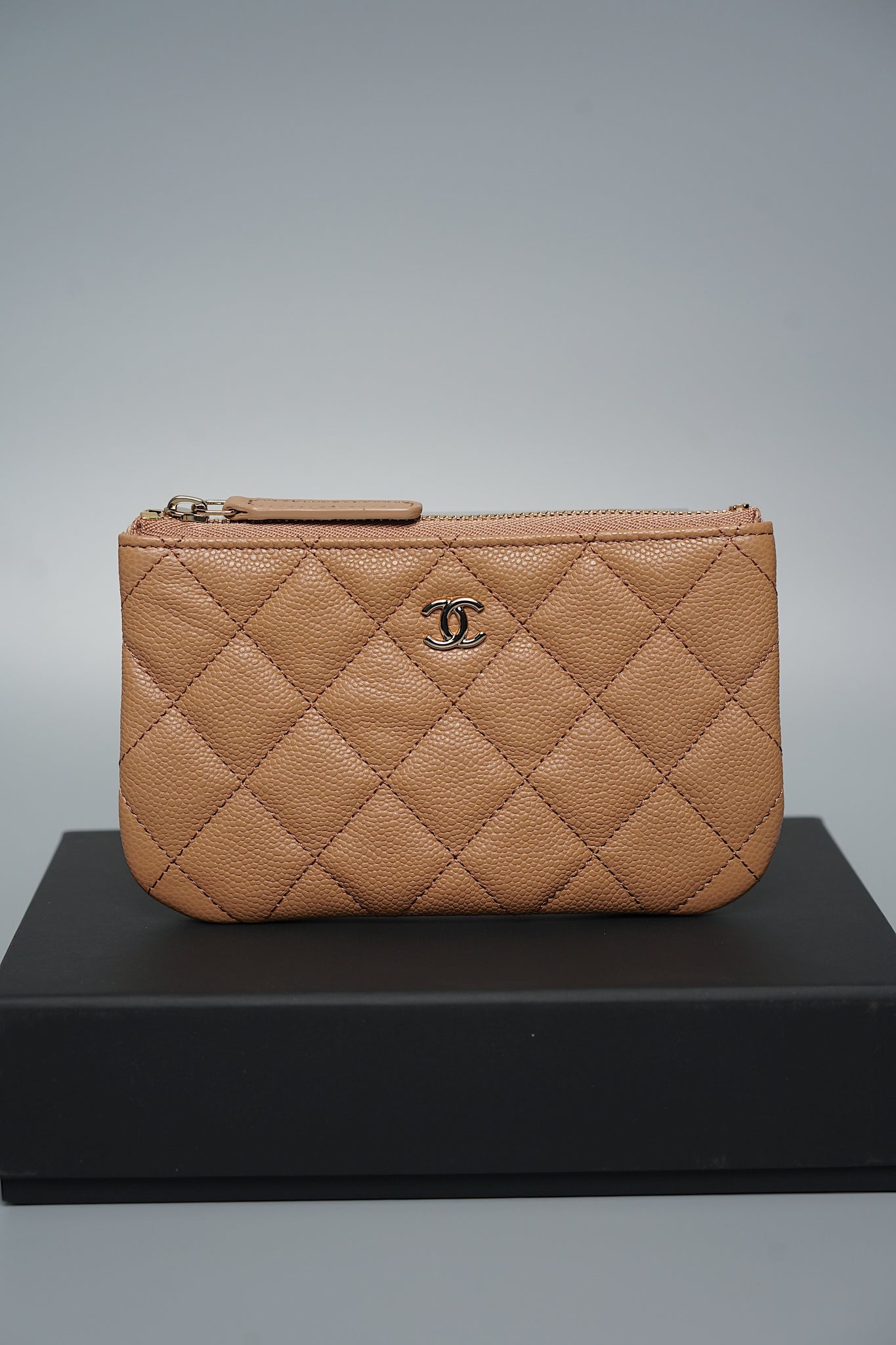 Chanel O Case Mini in Dark Nude Lghw (Brand new)