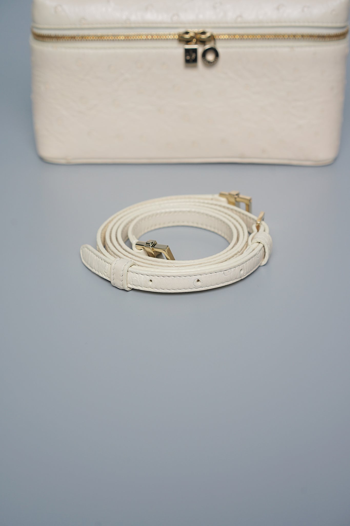Loro Piana Extrapocket L19 in Ostrich Whisper White Ghw