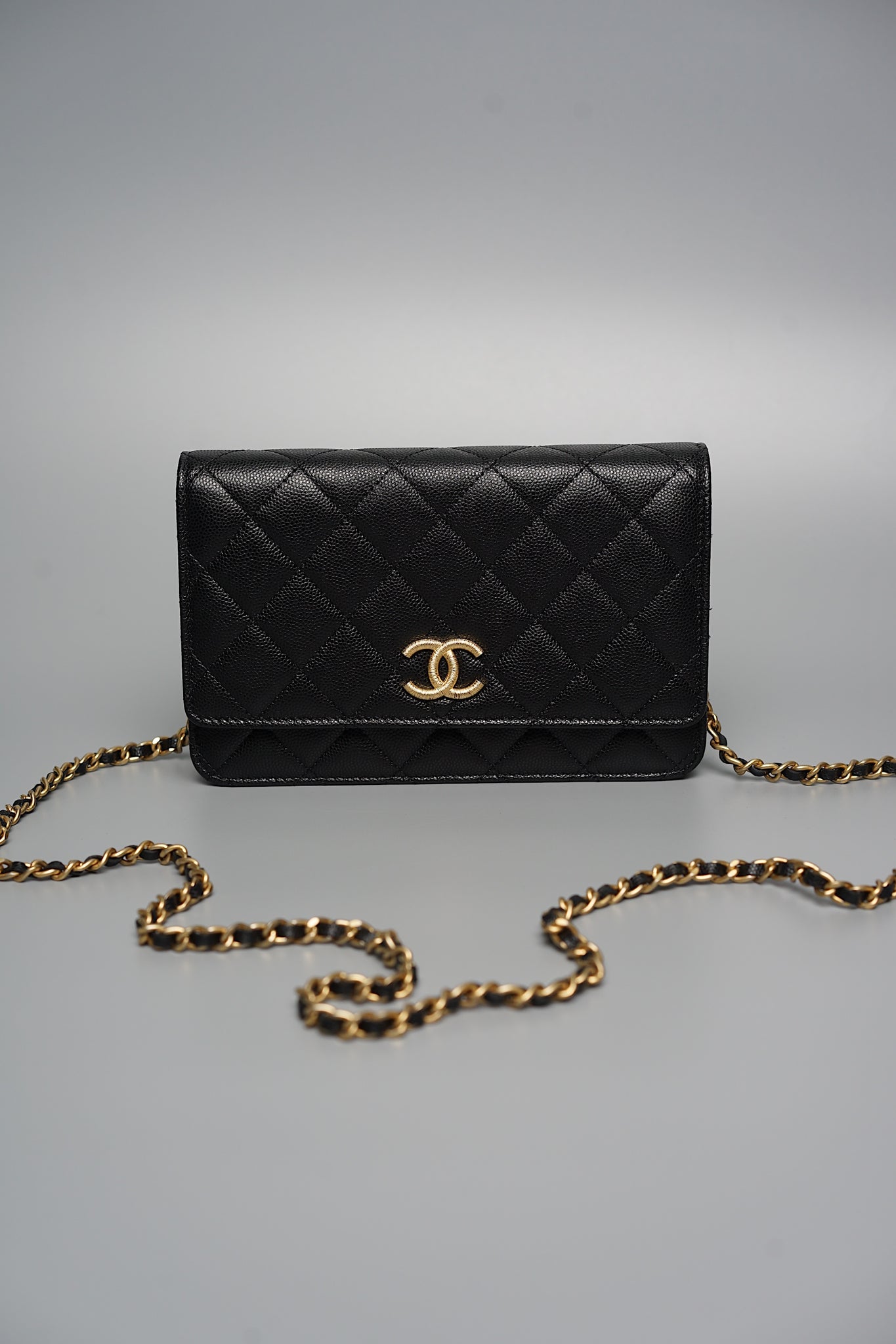 Chanel Wallet on Chain in Black Caviar Ghw (Brand New)