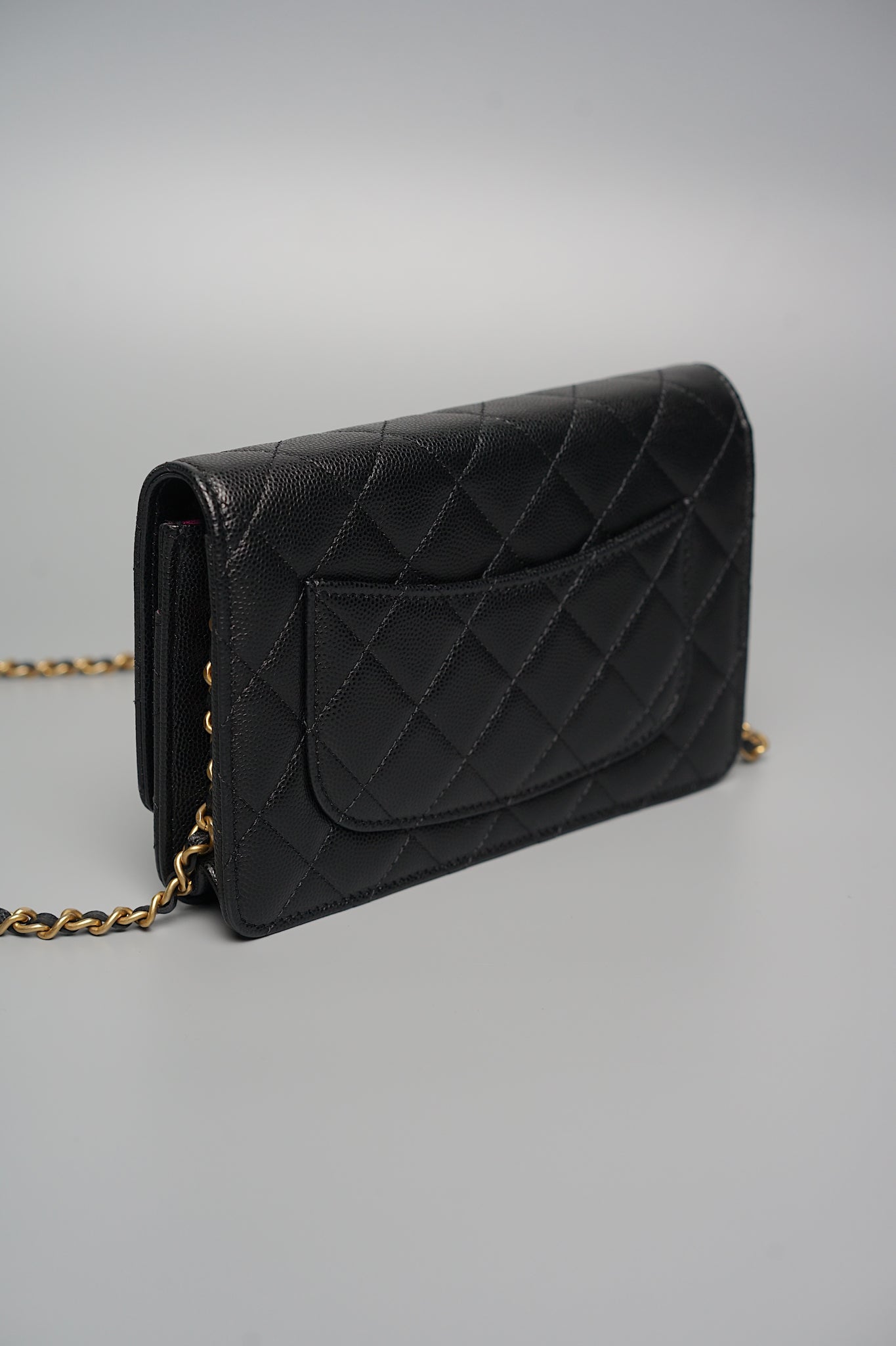 Chanel Wallet on Chain in Black Caviar Ghw (Brand New)