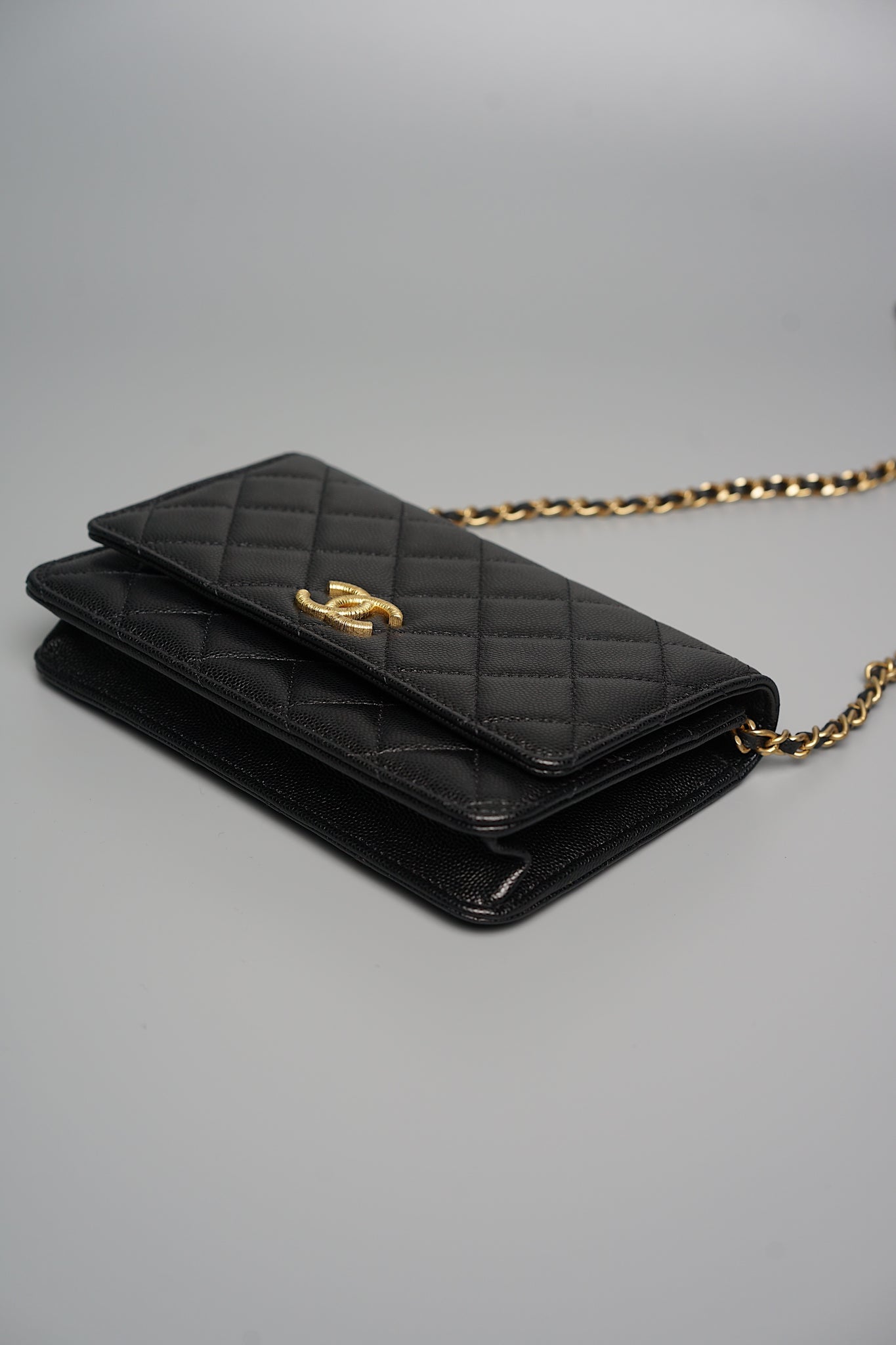 Chanel Wallet on Chain in Black Caviar Ghw (Brand New)