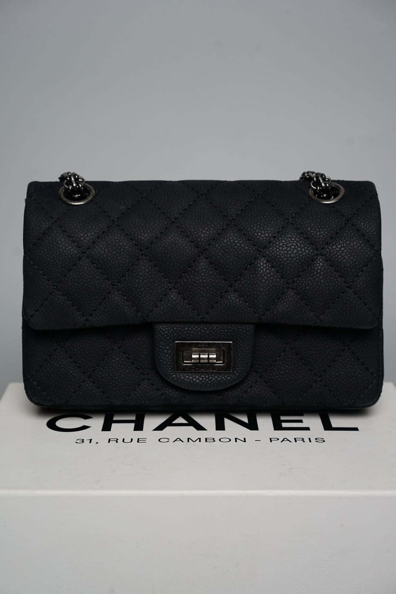 Chanel 2.55 Reissue Mini Double Flap in Black Ruthenium