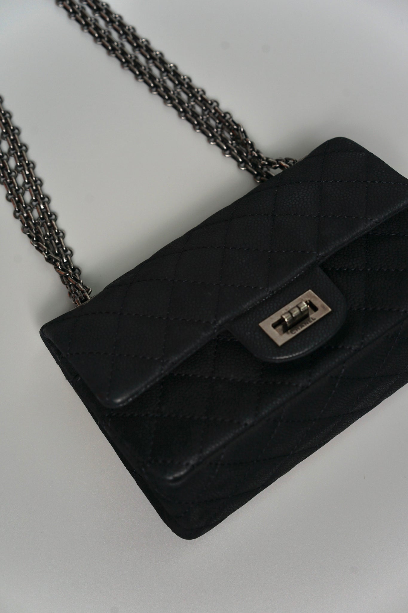 Chanel 2.55 Reissue Mini Double Flap in Black Ruthenium