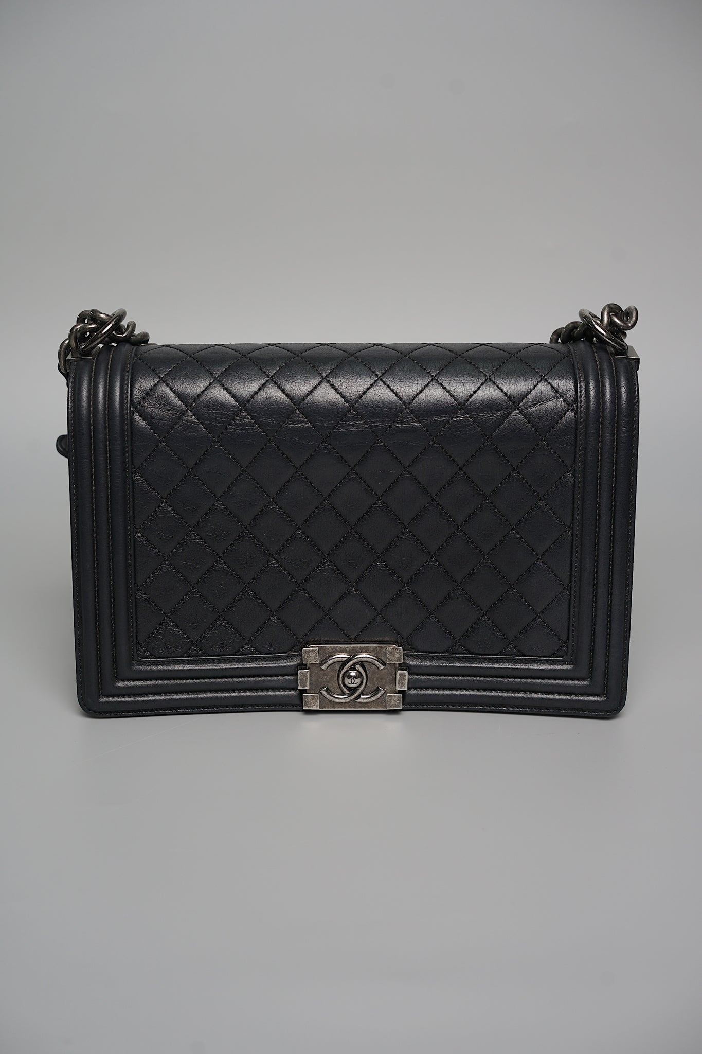 Chanel Boy Medium in Black Ruthenium