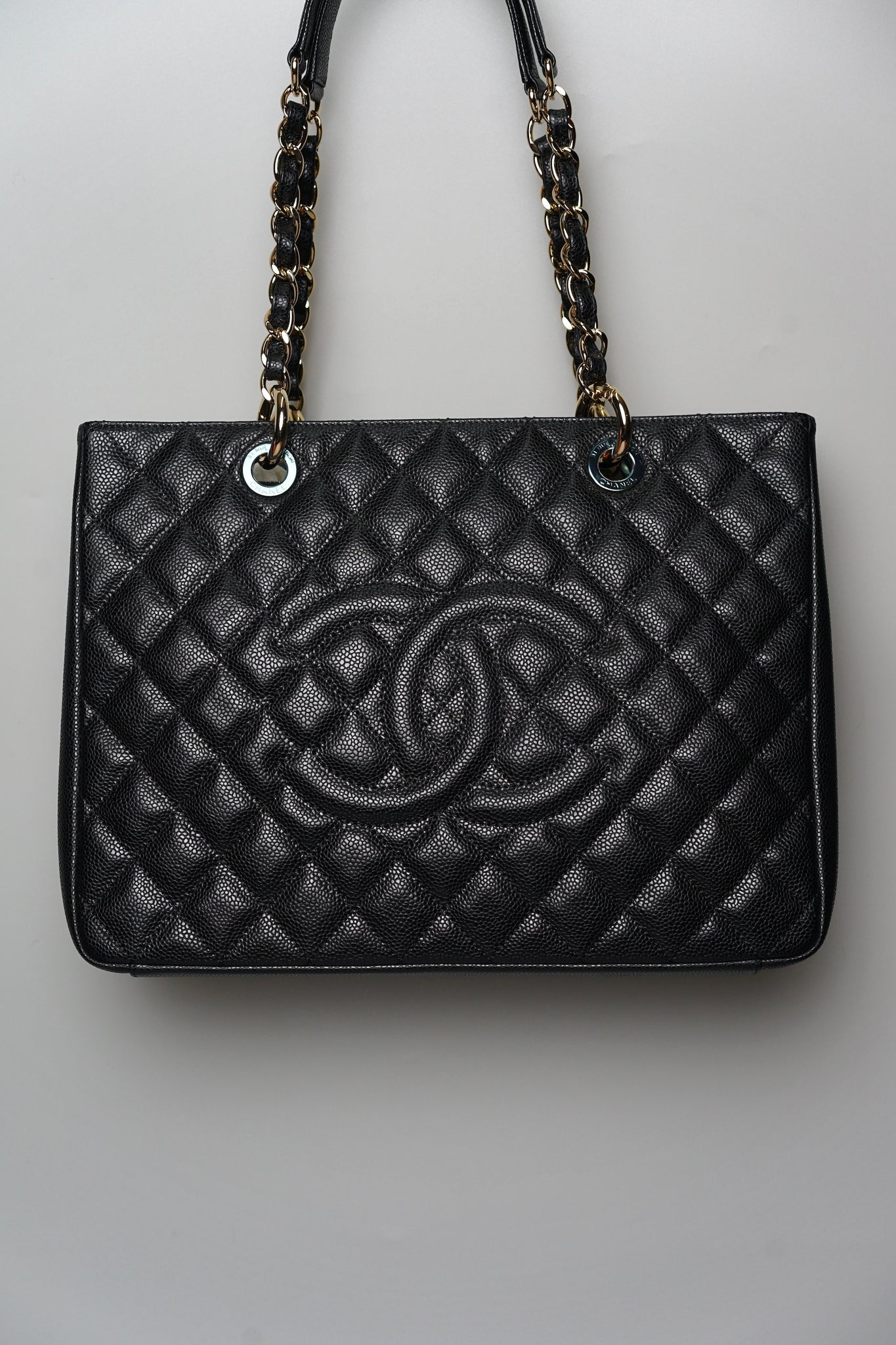 Chanel Grand Shopping Tote Bag in Black Ghw