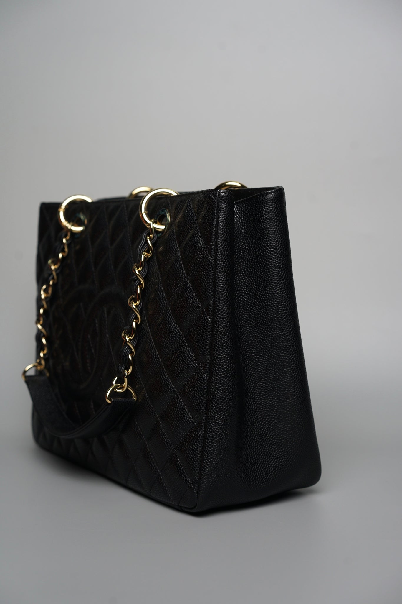Chanel Grand Shopping Tote Bag in Black Ghw