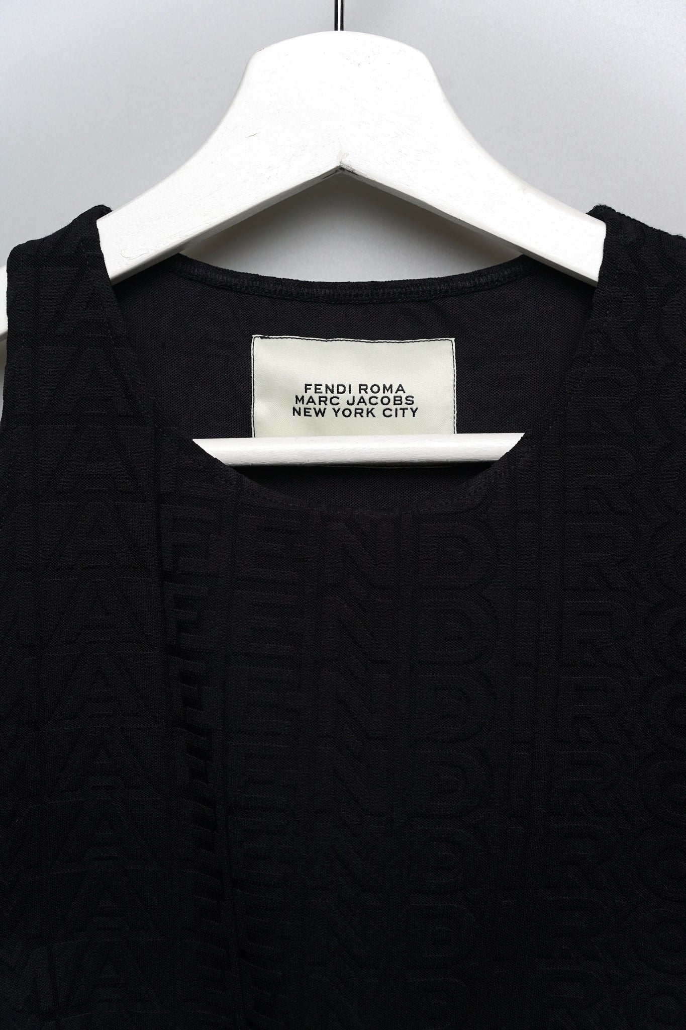 Fendi Jacquard Top Logo in Black Size L (Brand New)