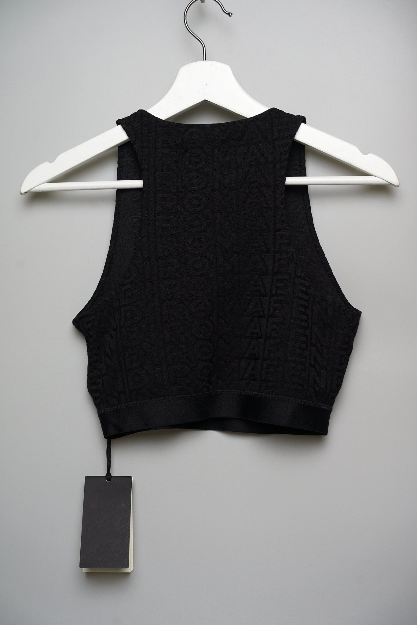 Fendi Jacquard Top Logo in Black Size L (Brand New)