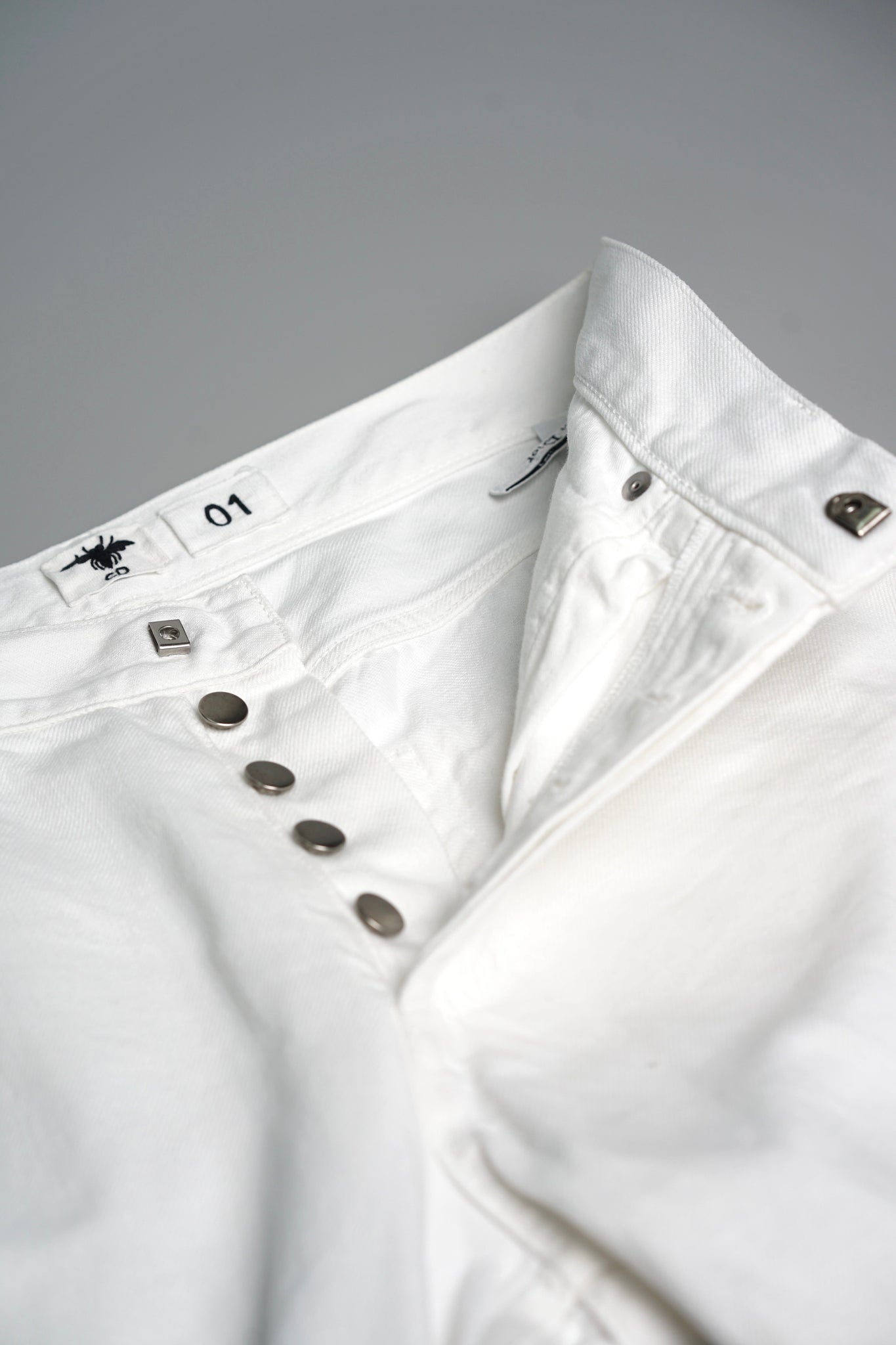 Dior Boyfriend Jeans in White Denim Size 36