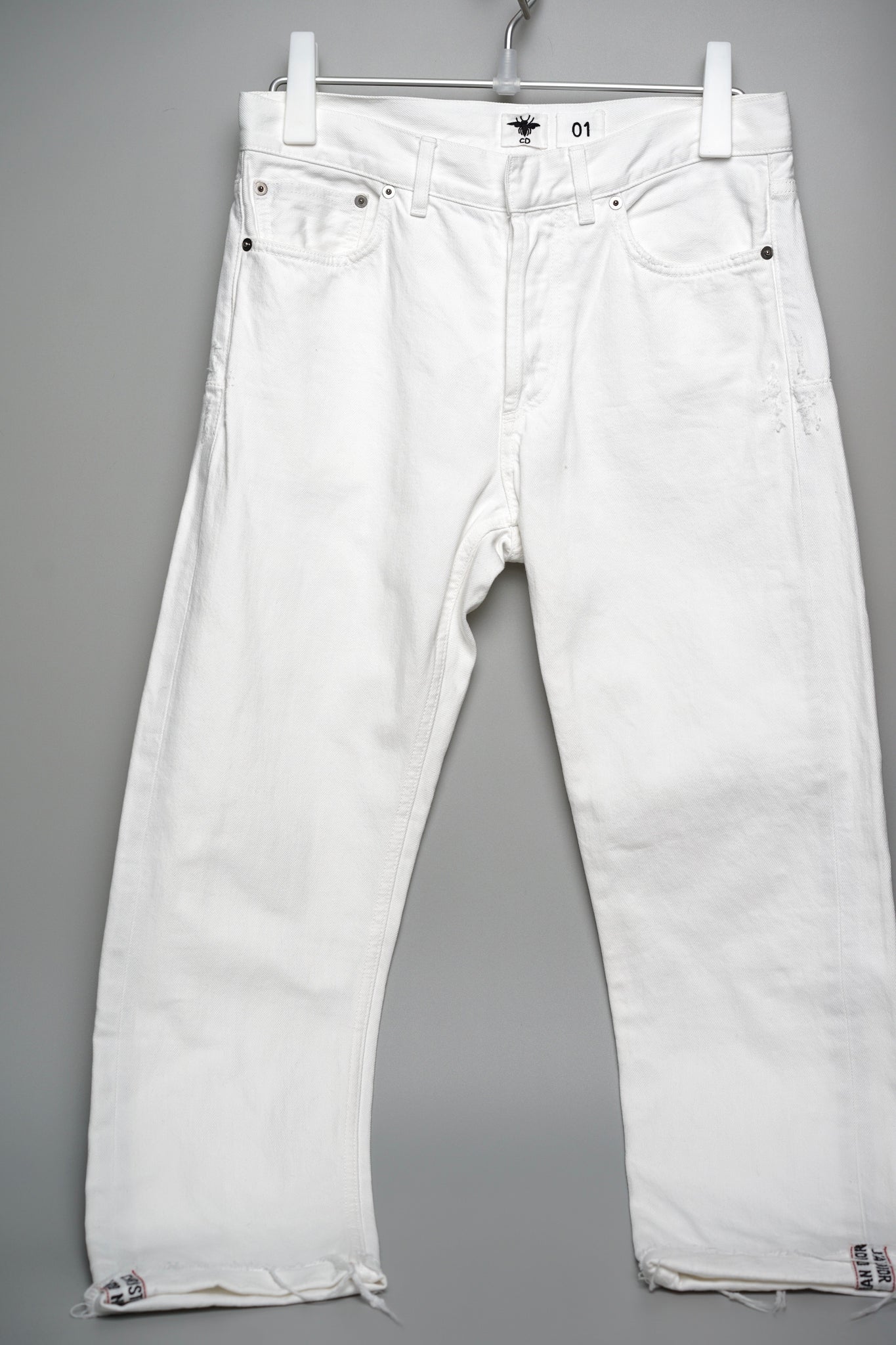 Dior Boyfriend Jeans in White Denim Size 36