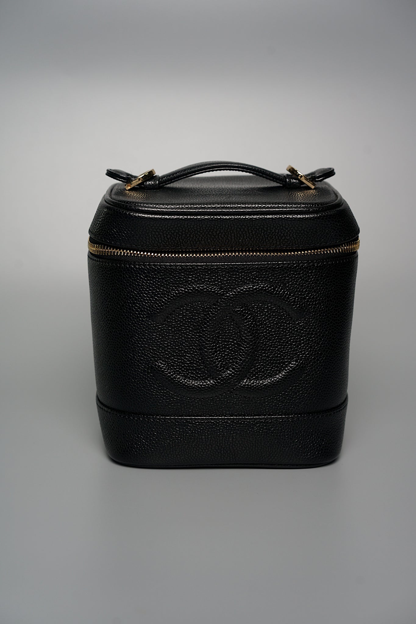 Chanel Vintage Vanity in Black Caviar