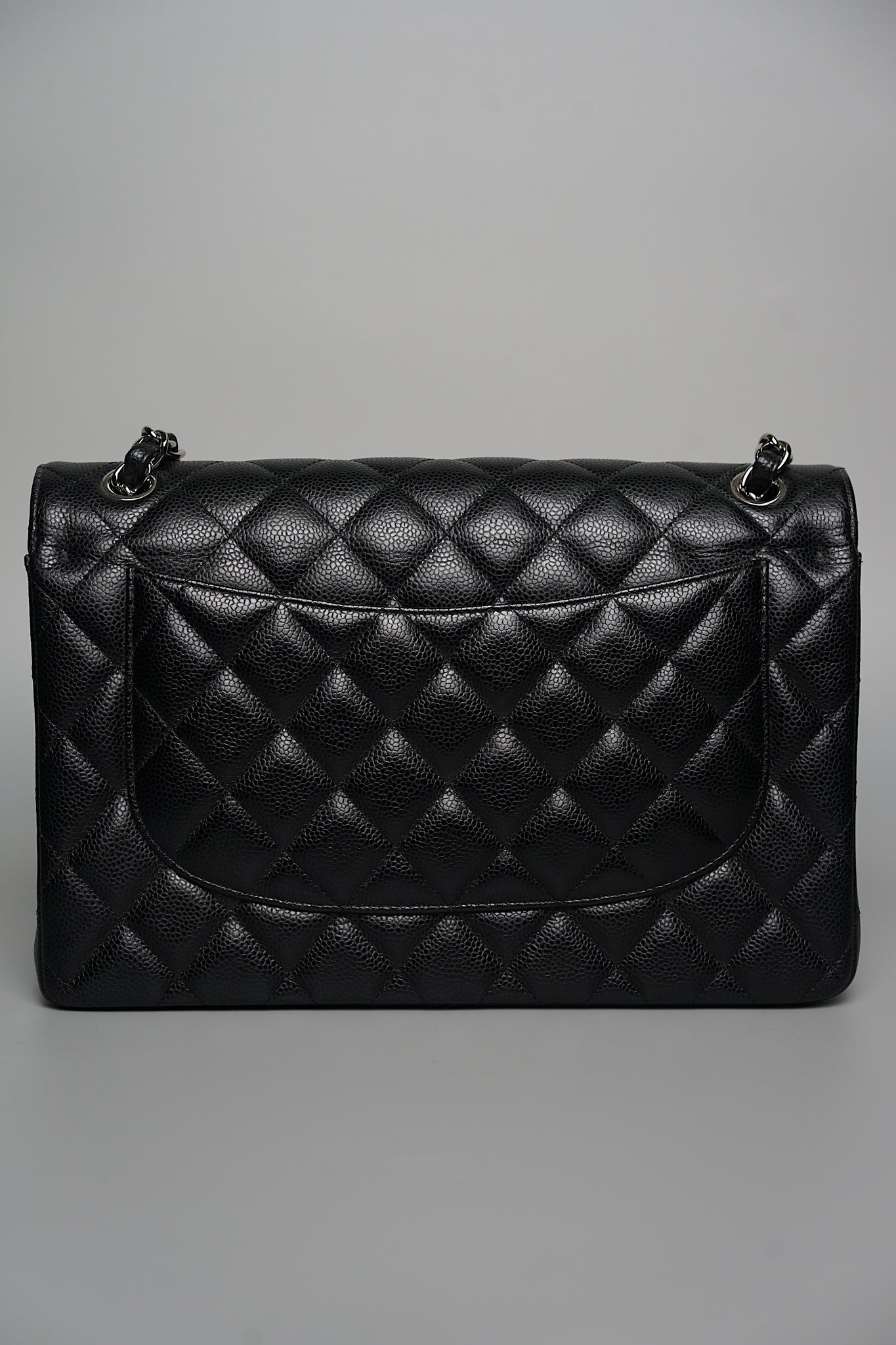 Chanel Jumbo Double Flap in Black Caviar Shw