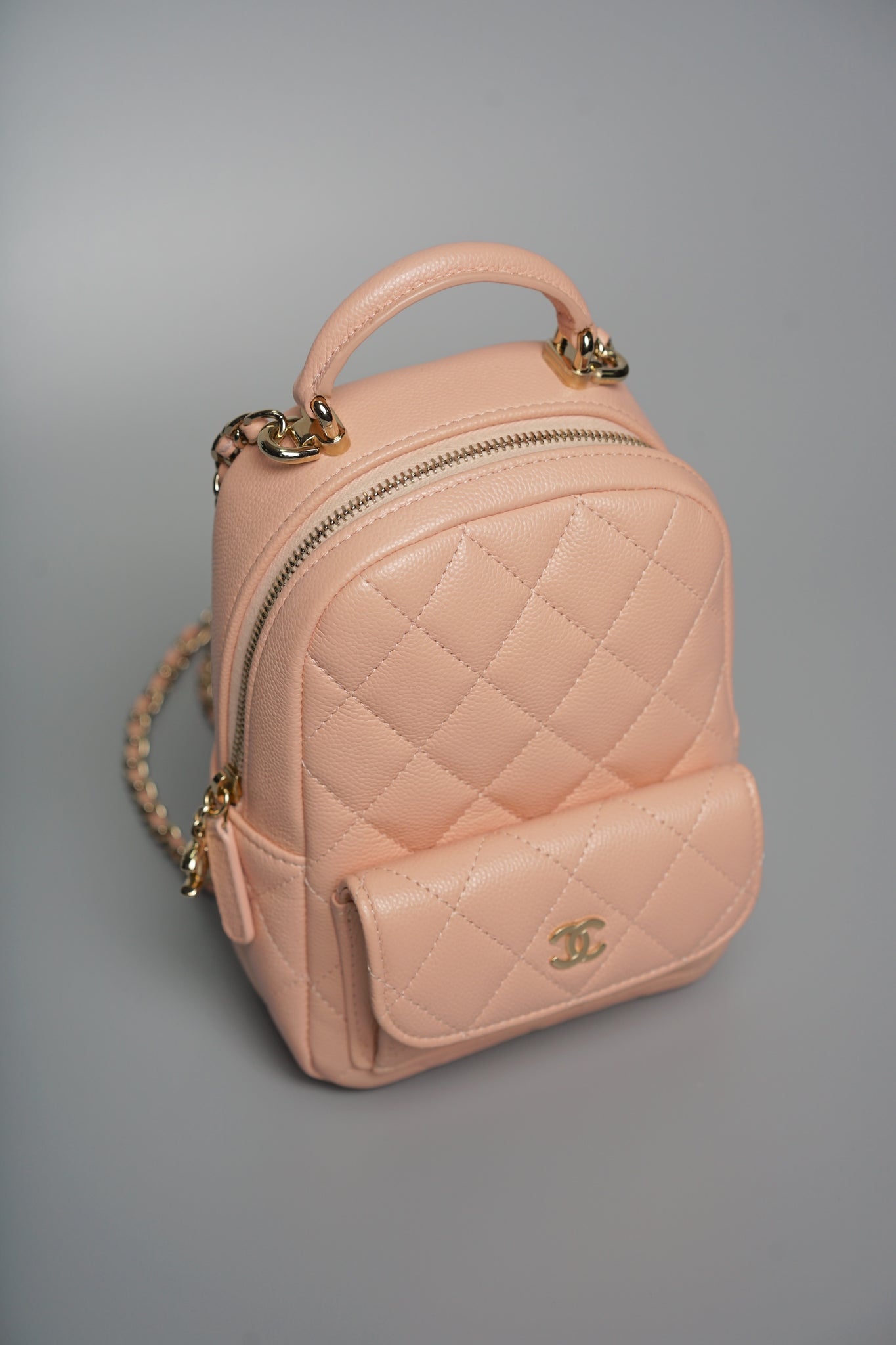 Chanel 24C Mini Backpack in Pink Caviar Lghw