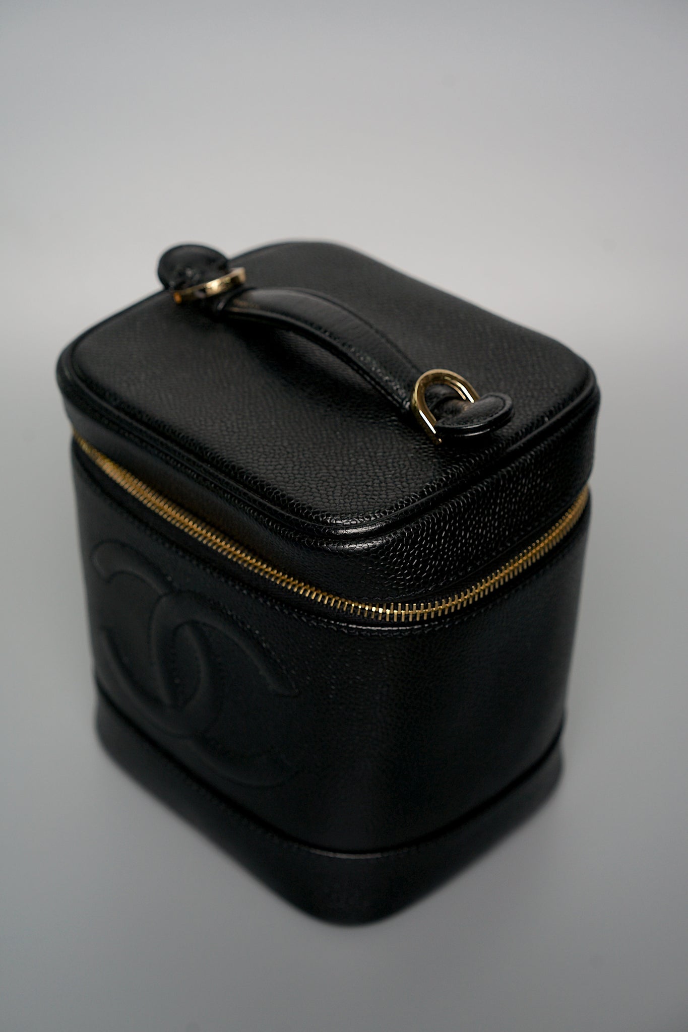 Chanel Vintage Vanity in Black Caviar