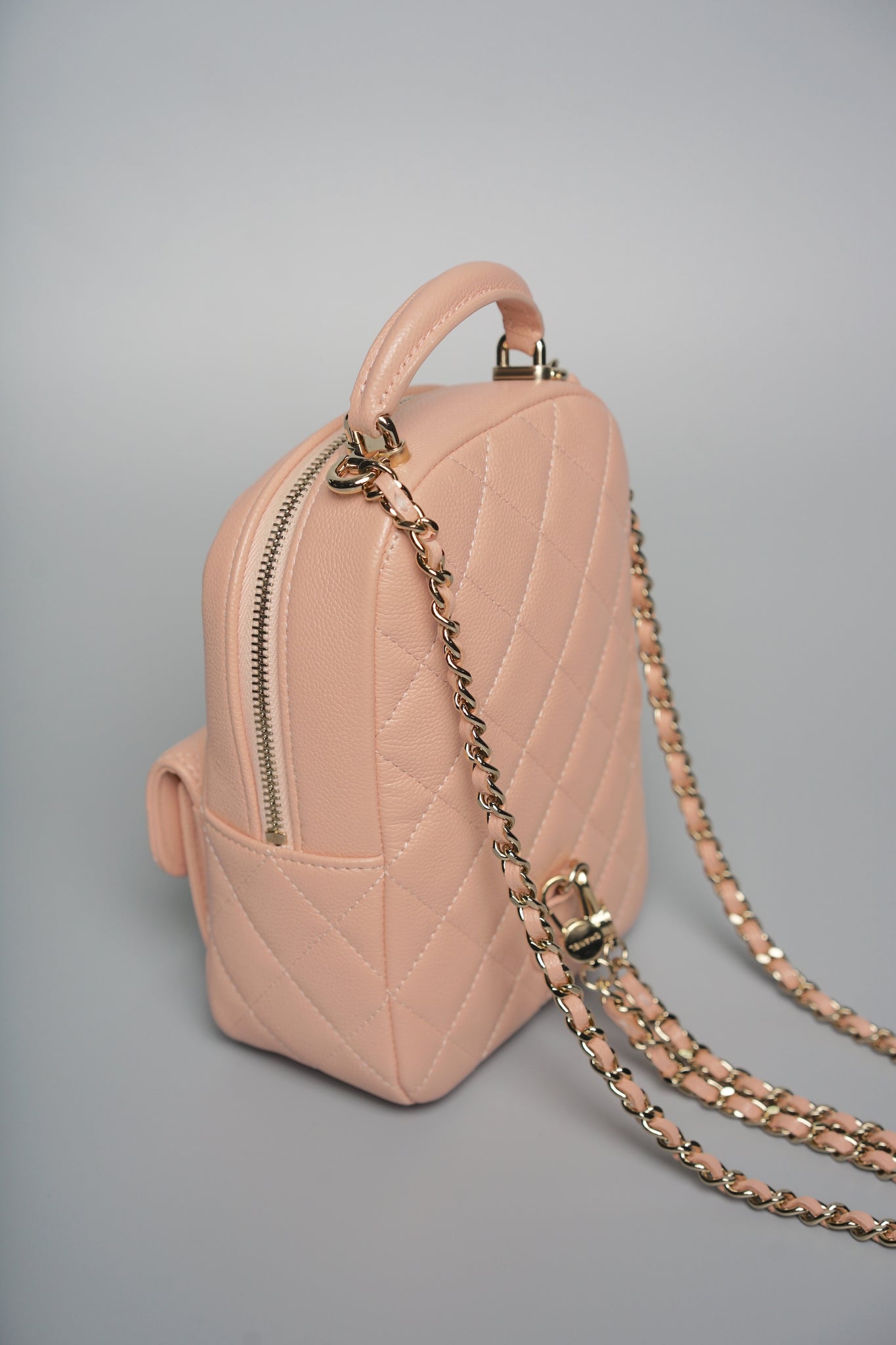 Chanel 24C Mini Backpack in Pink Caviar Lghw