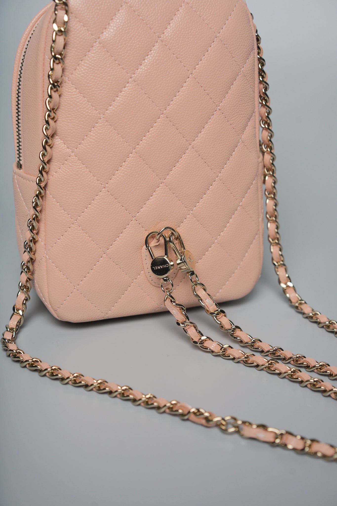 Chanel 24C Mini Backpack in Pink Caviar Lghw