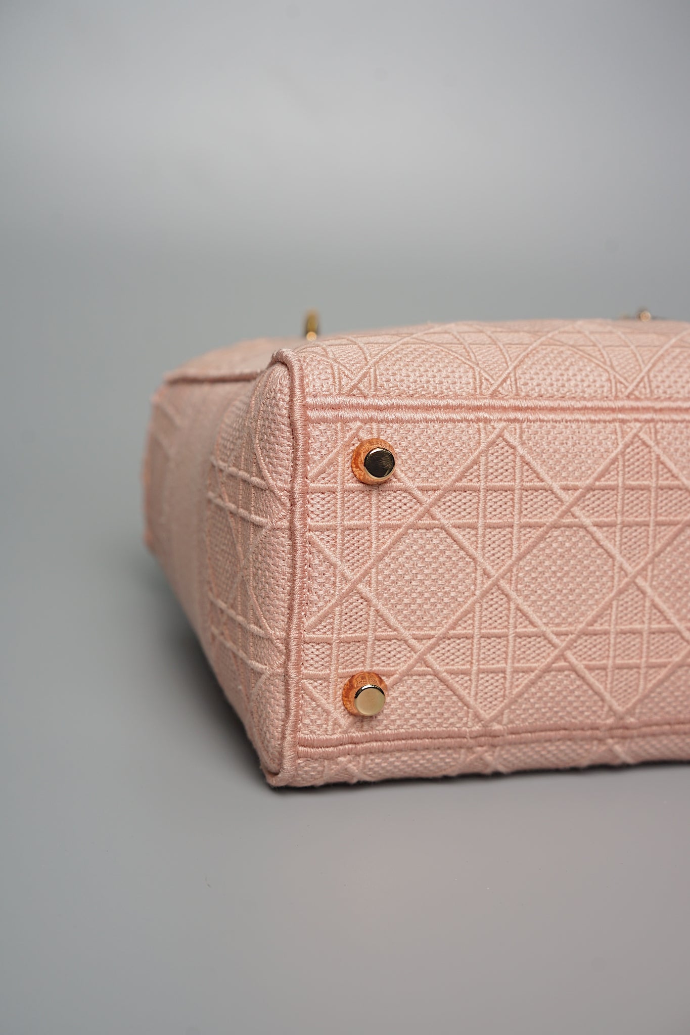 Lady Dior Medium D-Lite Cannage Embroidery in Rosewood Pink Rghw