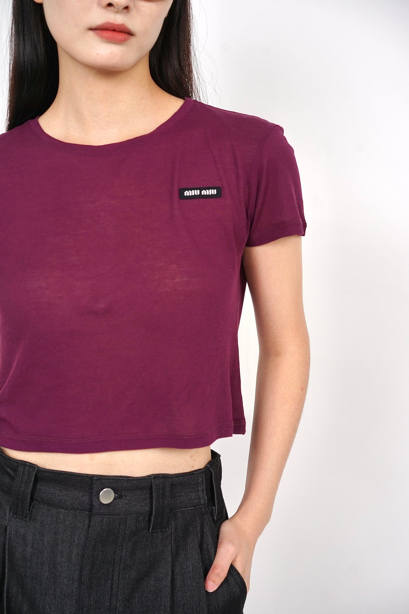 Miu Miu Tee in Malva XS