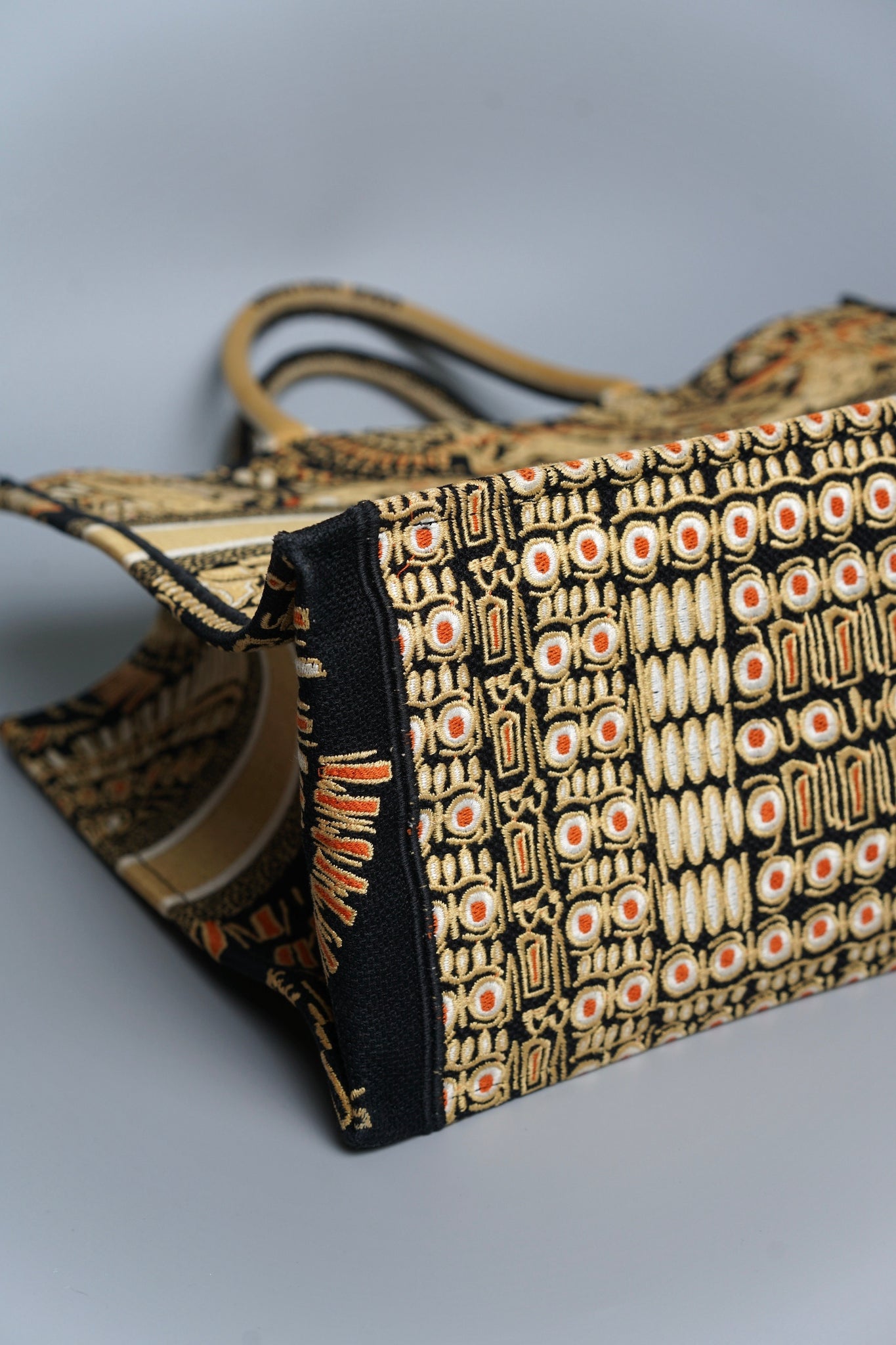Dior Book Tote in Animals Giraffe Jacquard