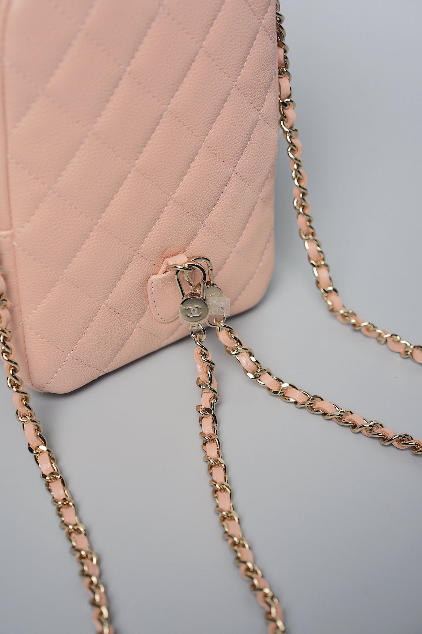 Chanel 24C Mini Backpack in Pink Caviar (Brand New)