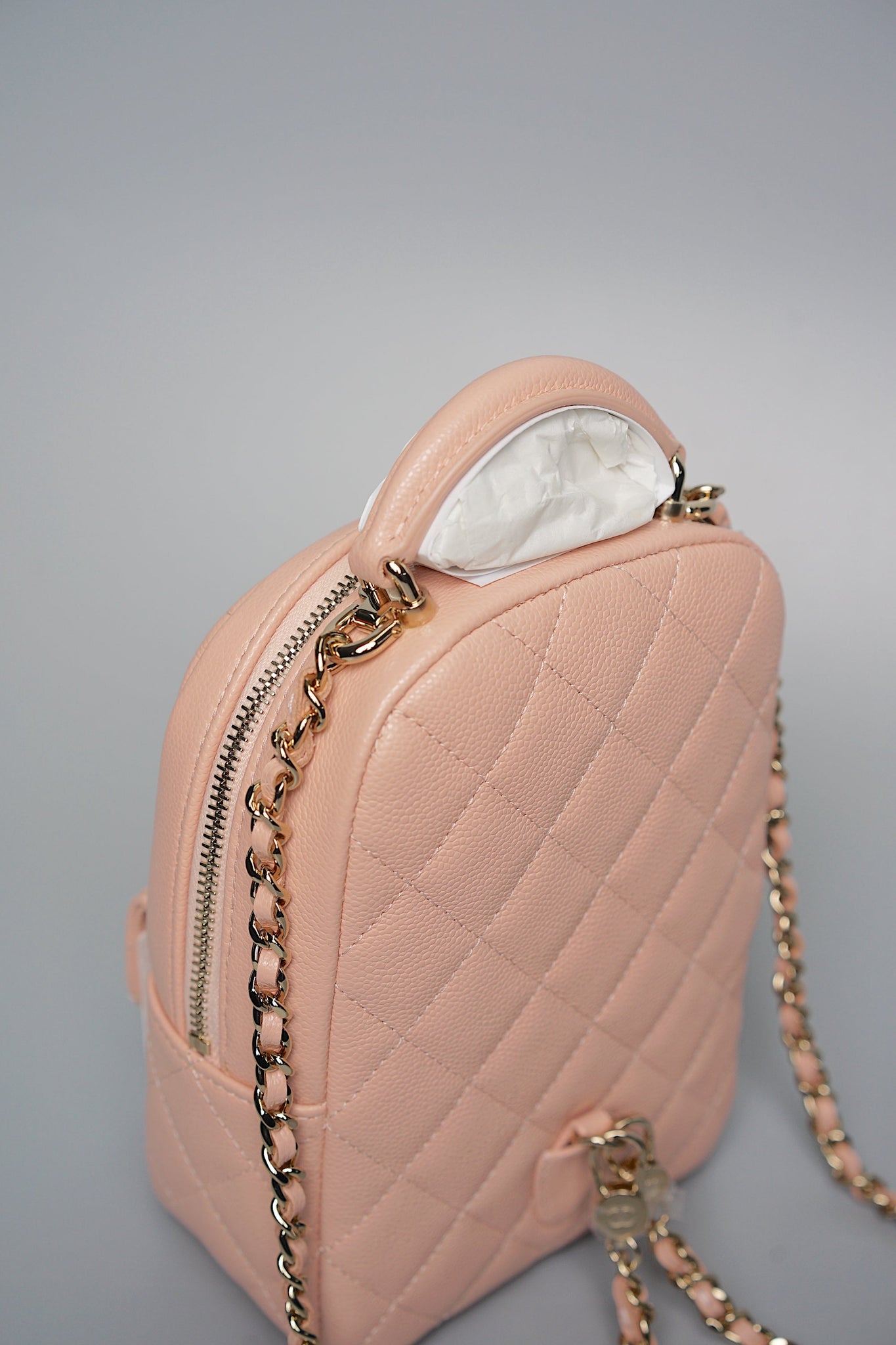 Chanel 24C Mini Backpack in Pink Caviar (Brand New)