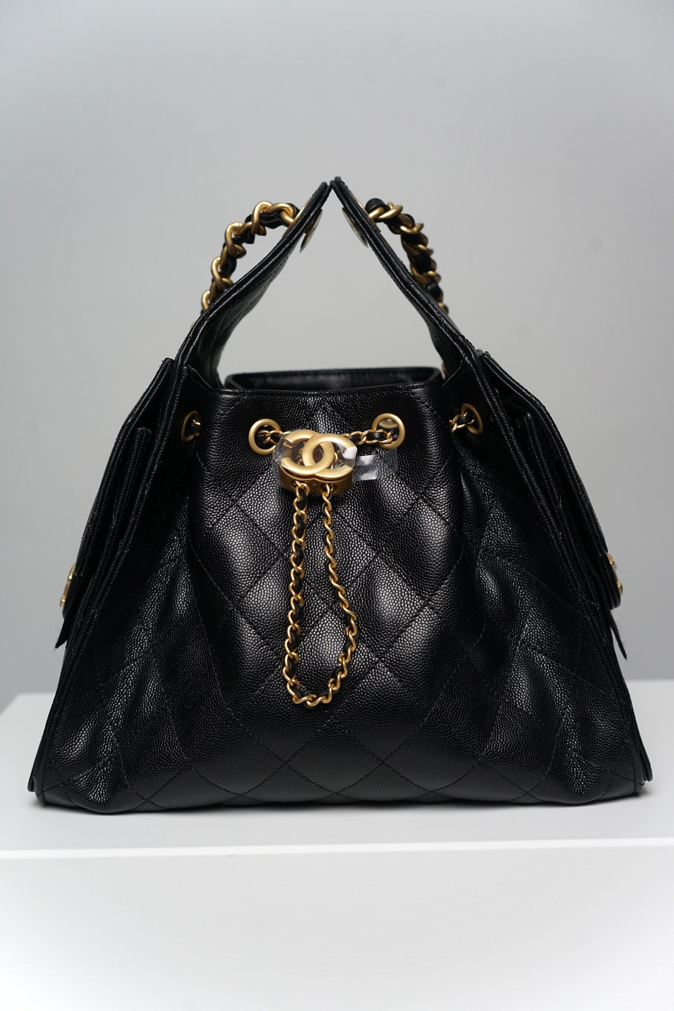 Chanel 25 Small Handbag in Black Bghw (Brand New)