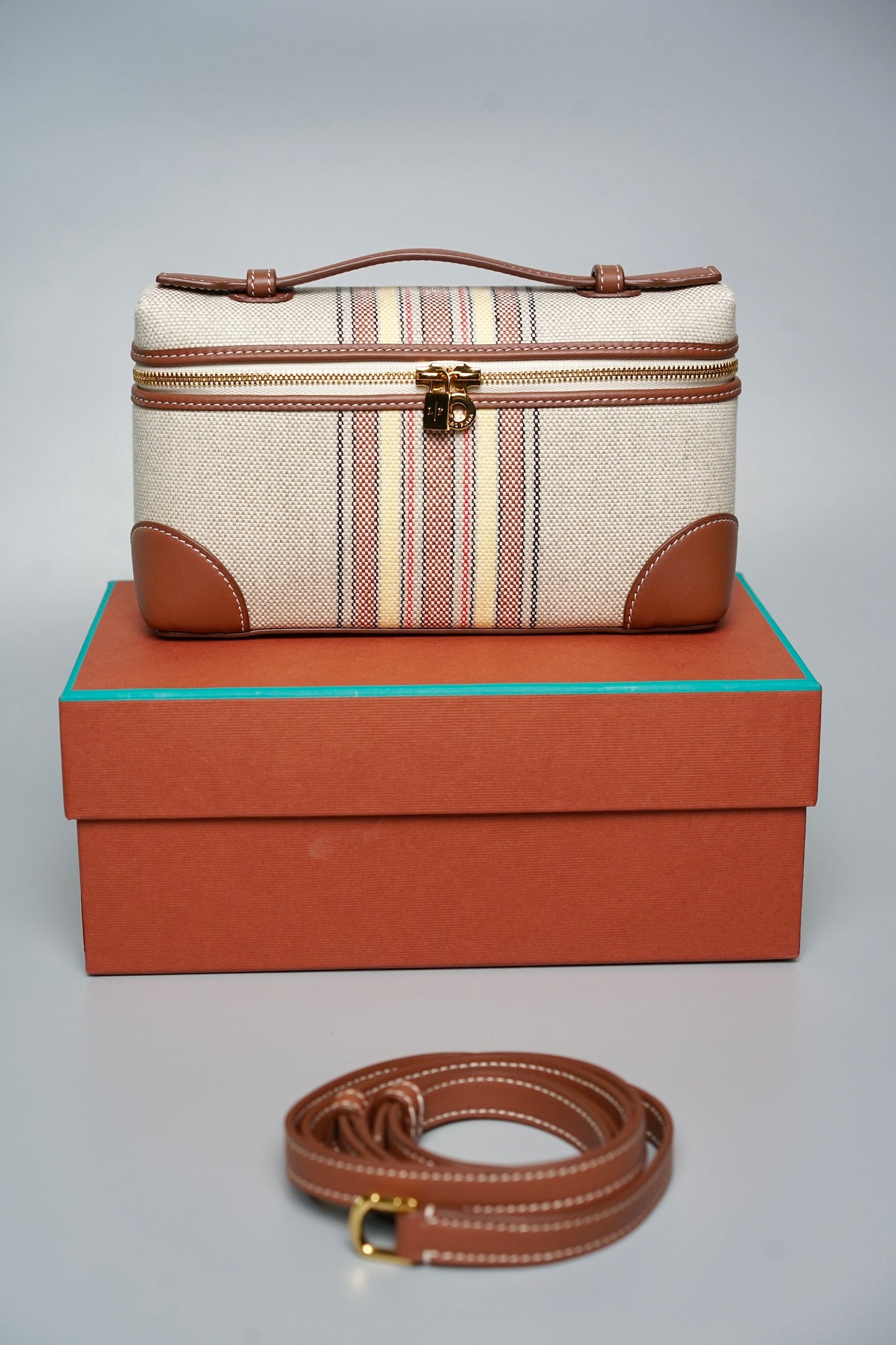 Loro Piana L19 Extra Pocket in Canvas Stripes Ghw (Brand New)