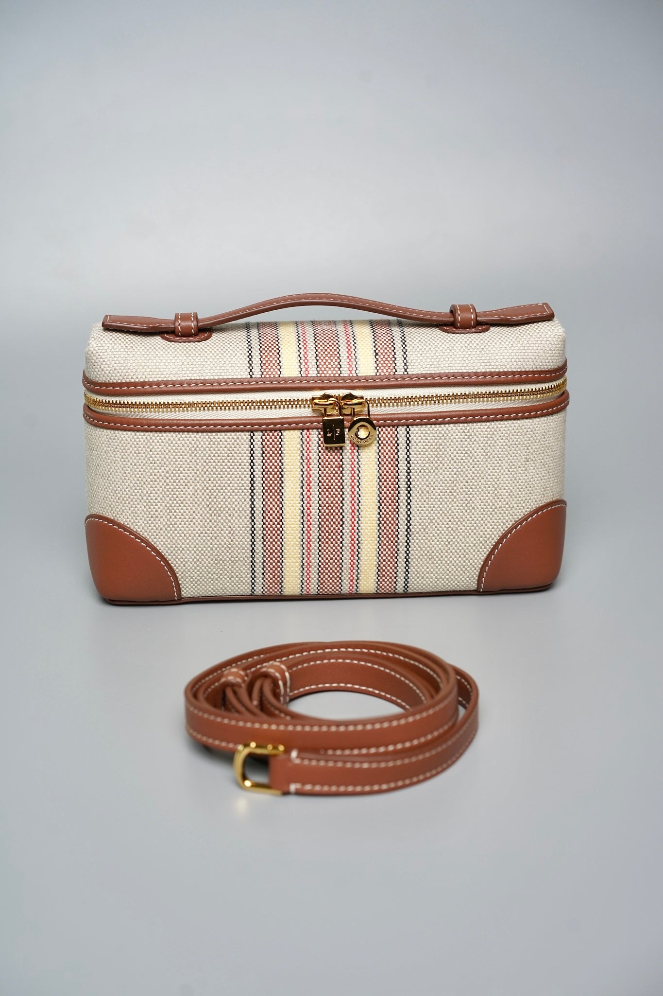 Loro Piana L19 Extra Pocket in Canvas Stripes Ghw (Brand New)