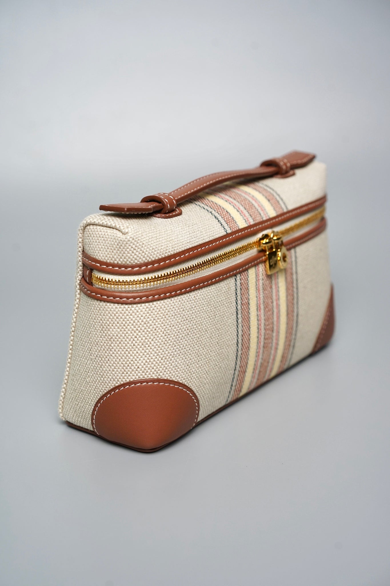 Loro Piana L19 Extra Pocket in Canvas Stripes Ghw (Brand New)