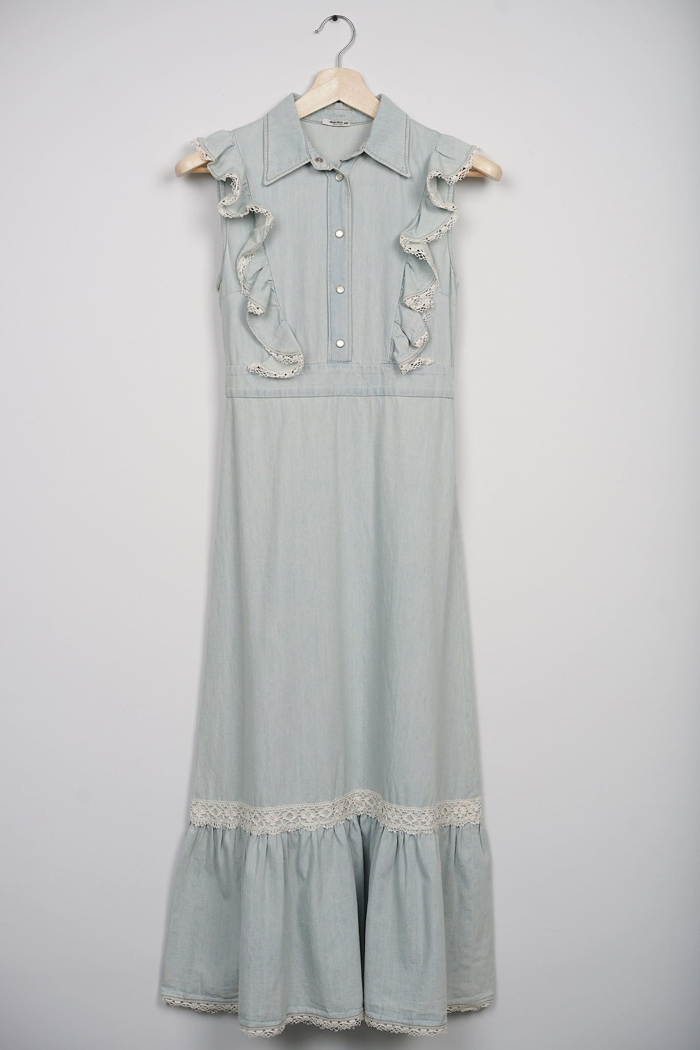 MiuMiu Denim Dress in Blue Size 38 (Brand New)