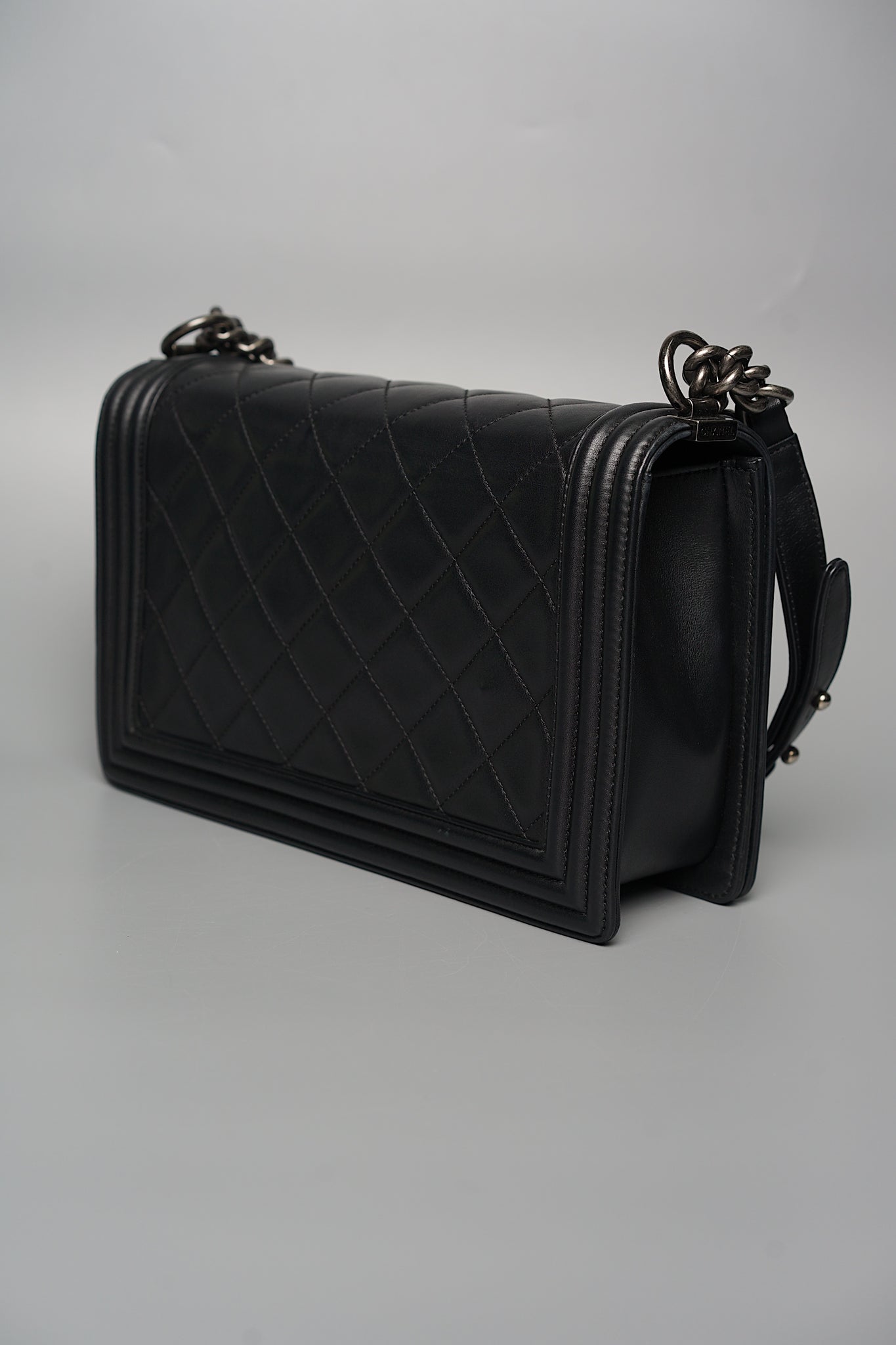 Boy Chanel New Medium in Black Lambskin