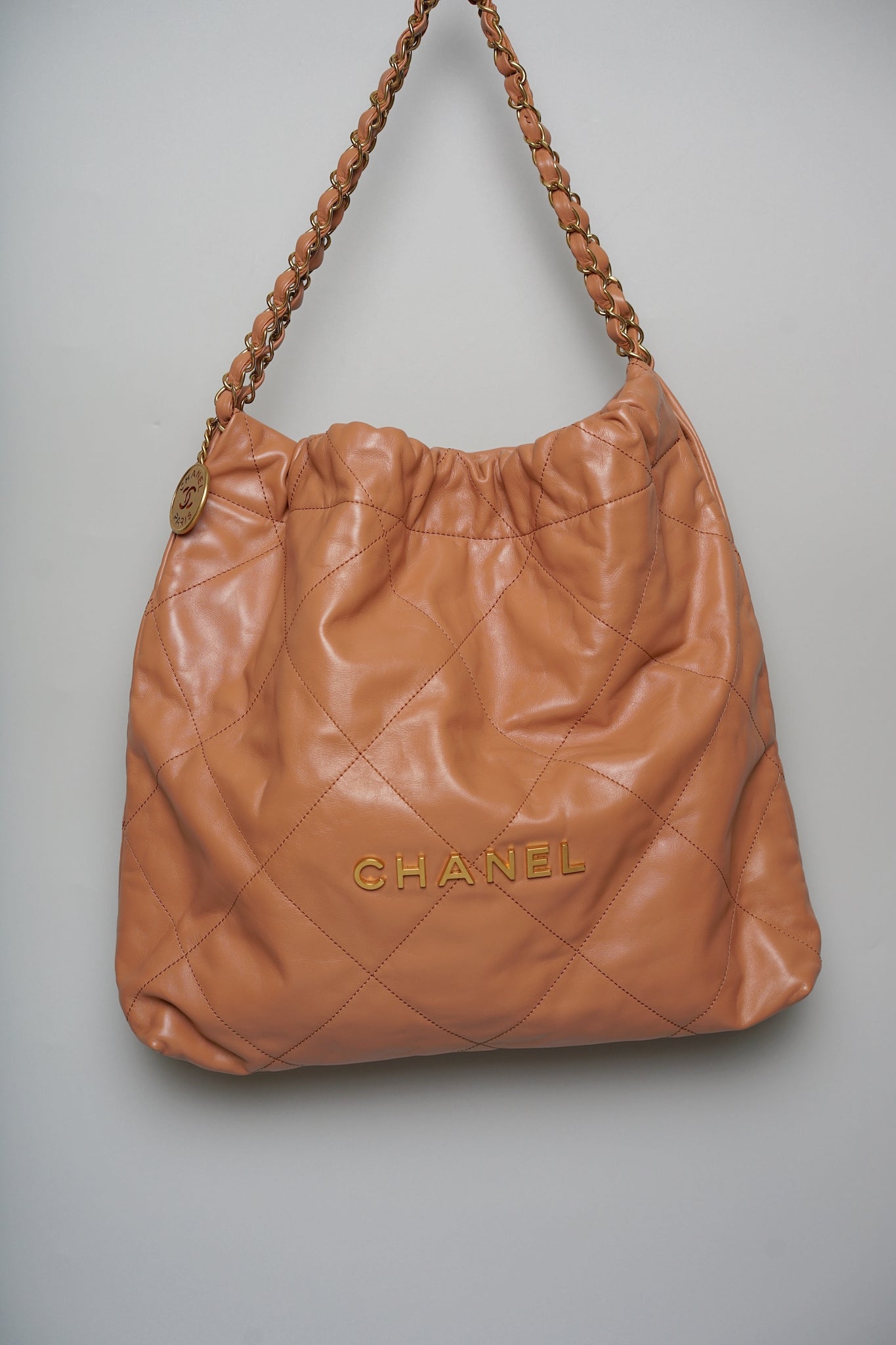Chanel 22 Medium in Caramel Bghw