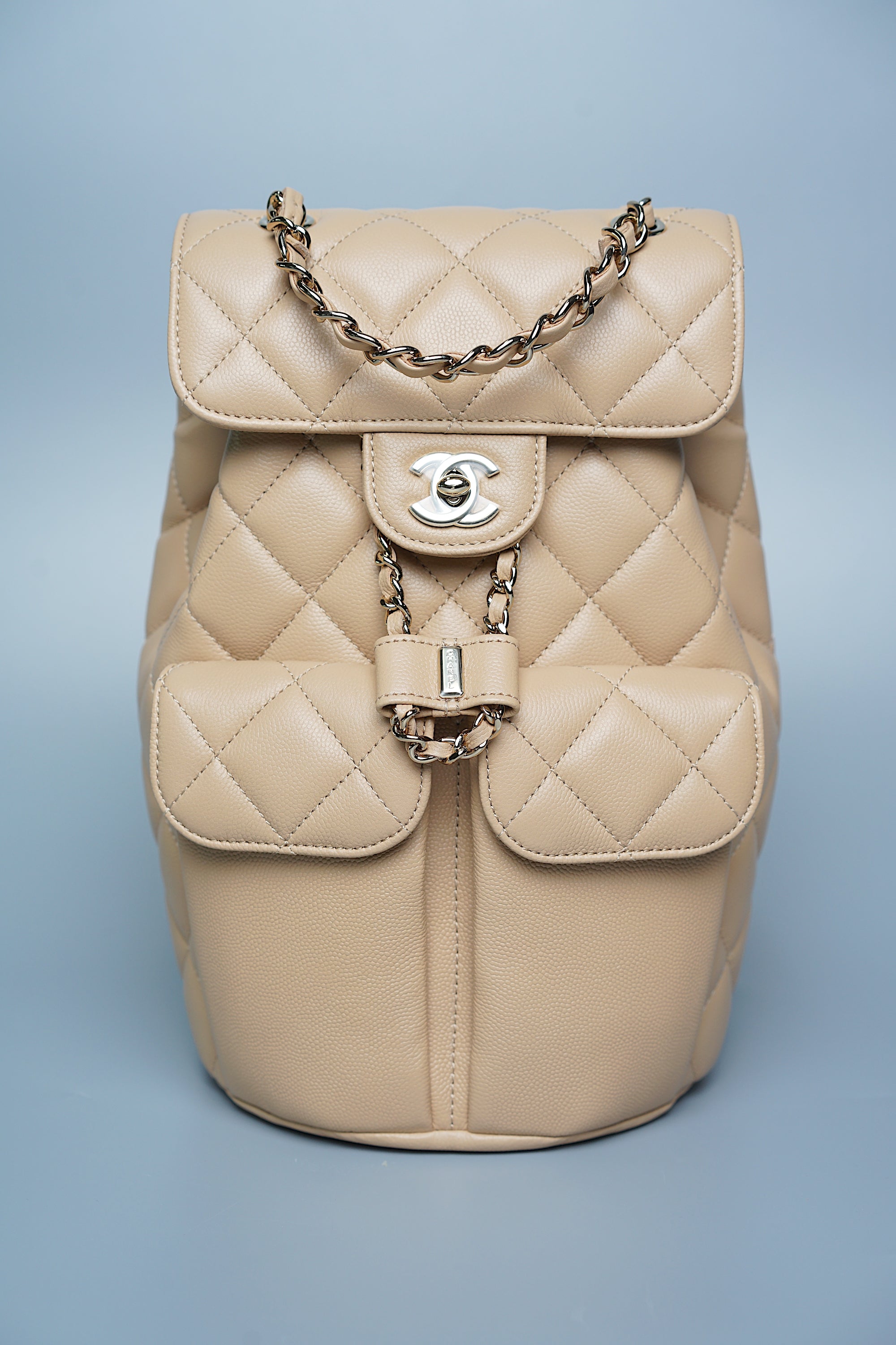 Chanel 22S Backpack in Beige Caviar (Brand New) – BRANDPORTER