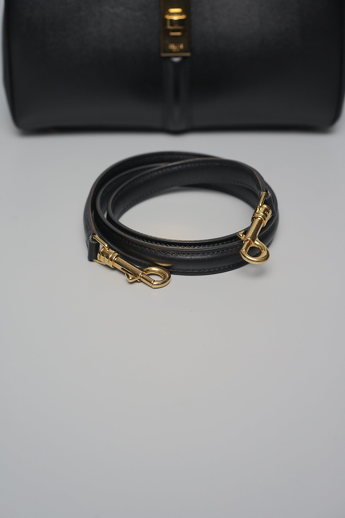 Celine 16 Small Bag in Black Calfskin Ghw