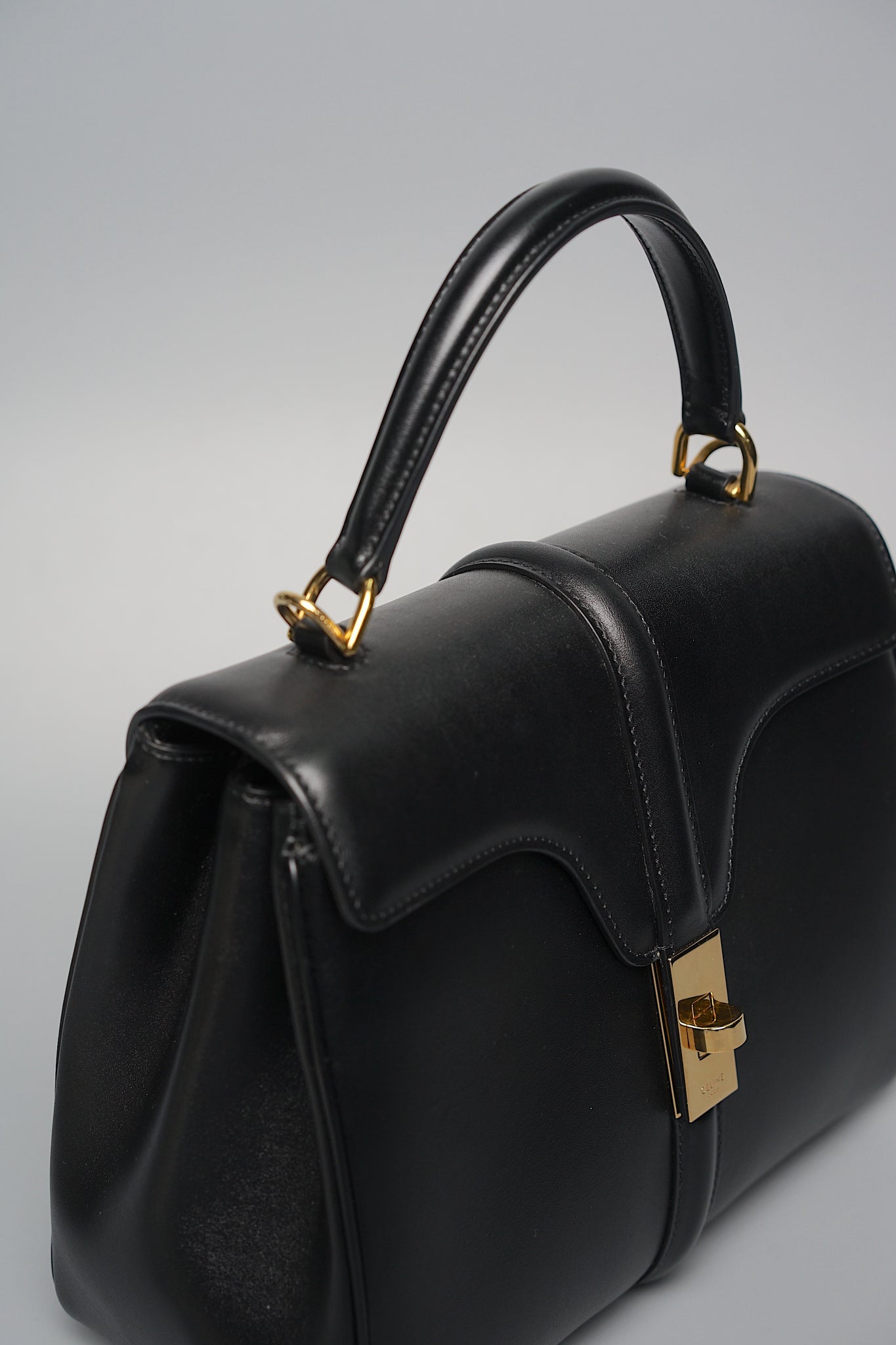 Celine 16 Small Bag in Black Calfskin Ghw