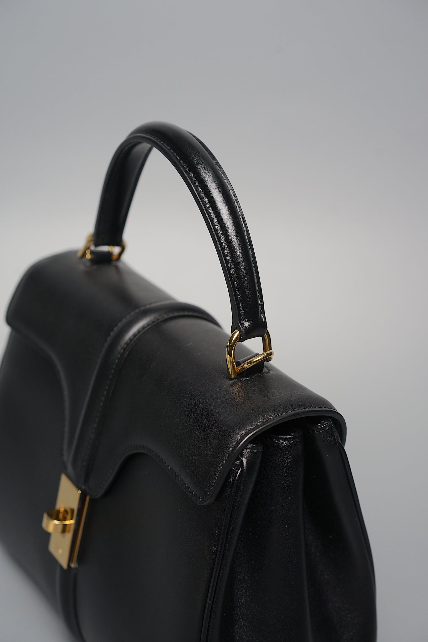 Celine 16 Small Bag in Black Calfskin Ghw