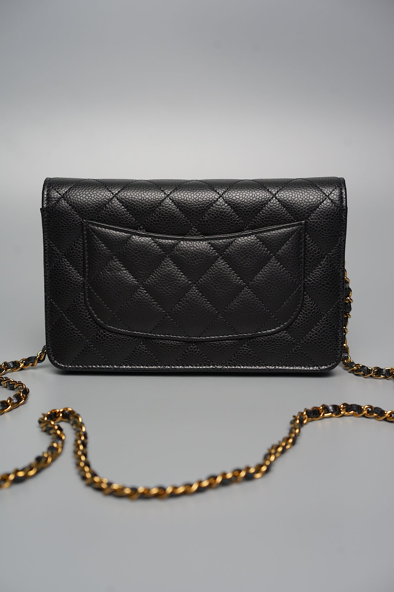 Chanel Wallet on Chain in Black Caviar Ghw (Brand New)