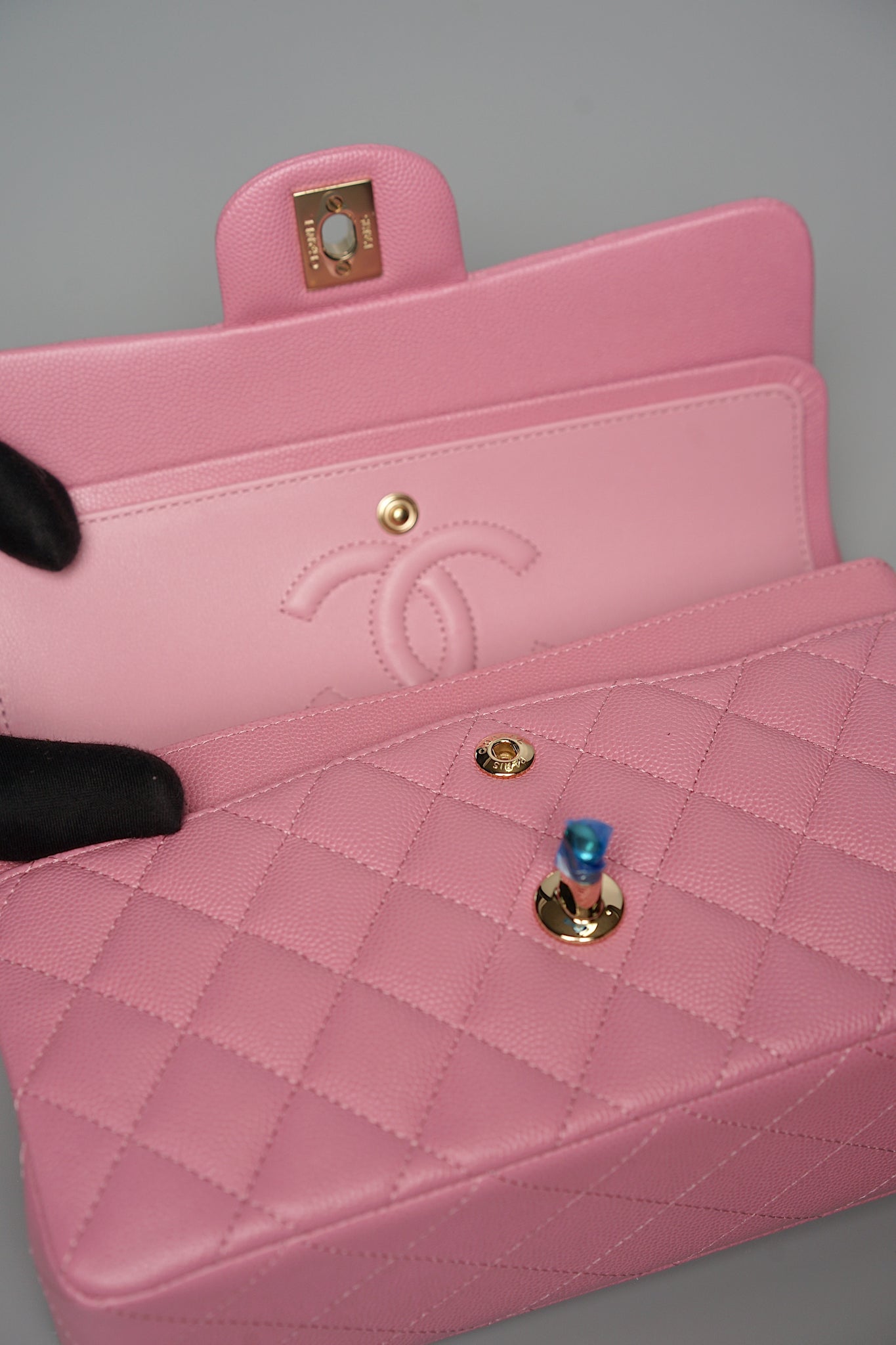 Chanel Small Classic Double Flap in Bubblegum Pink Caviar Ghw (Brand New)