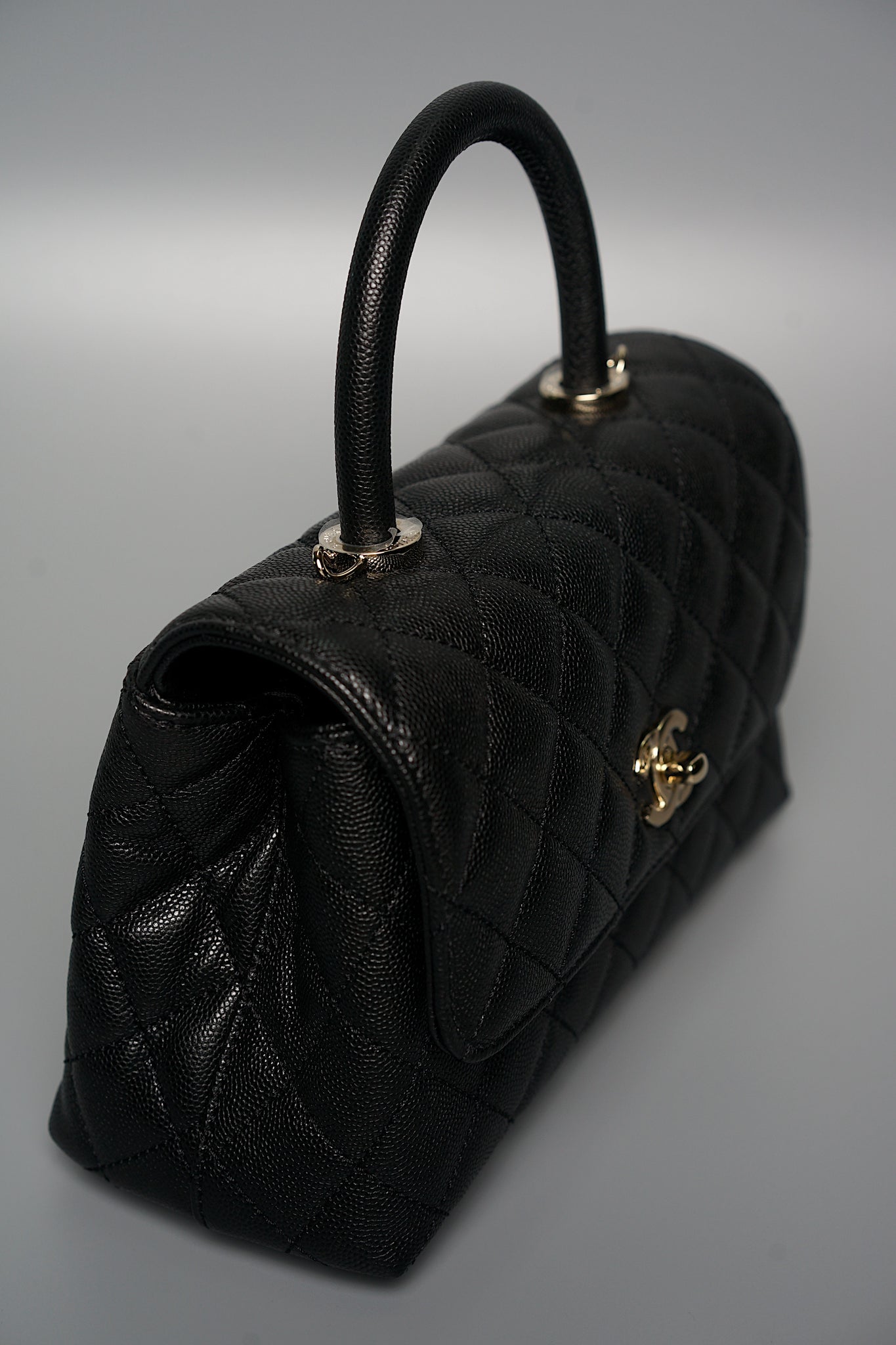 Chanel Mini Coco Handle in Black Caviar Ghw (Brand New)