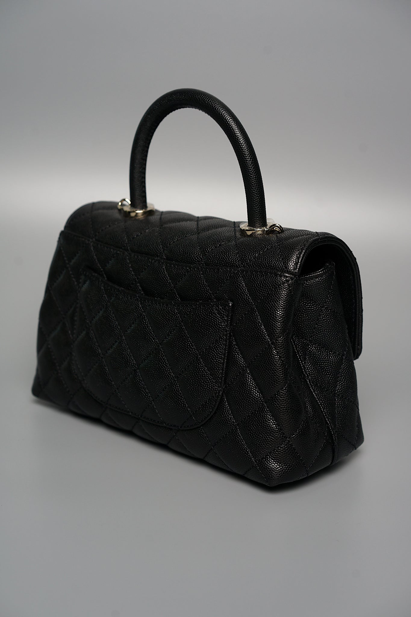 Chanel Mini Coco Handle in Black Caviar Ghw (Brand New)