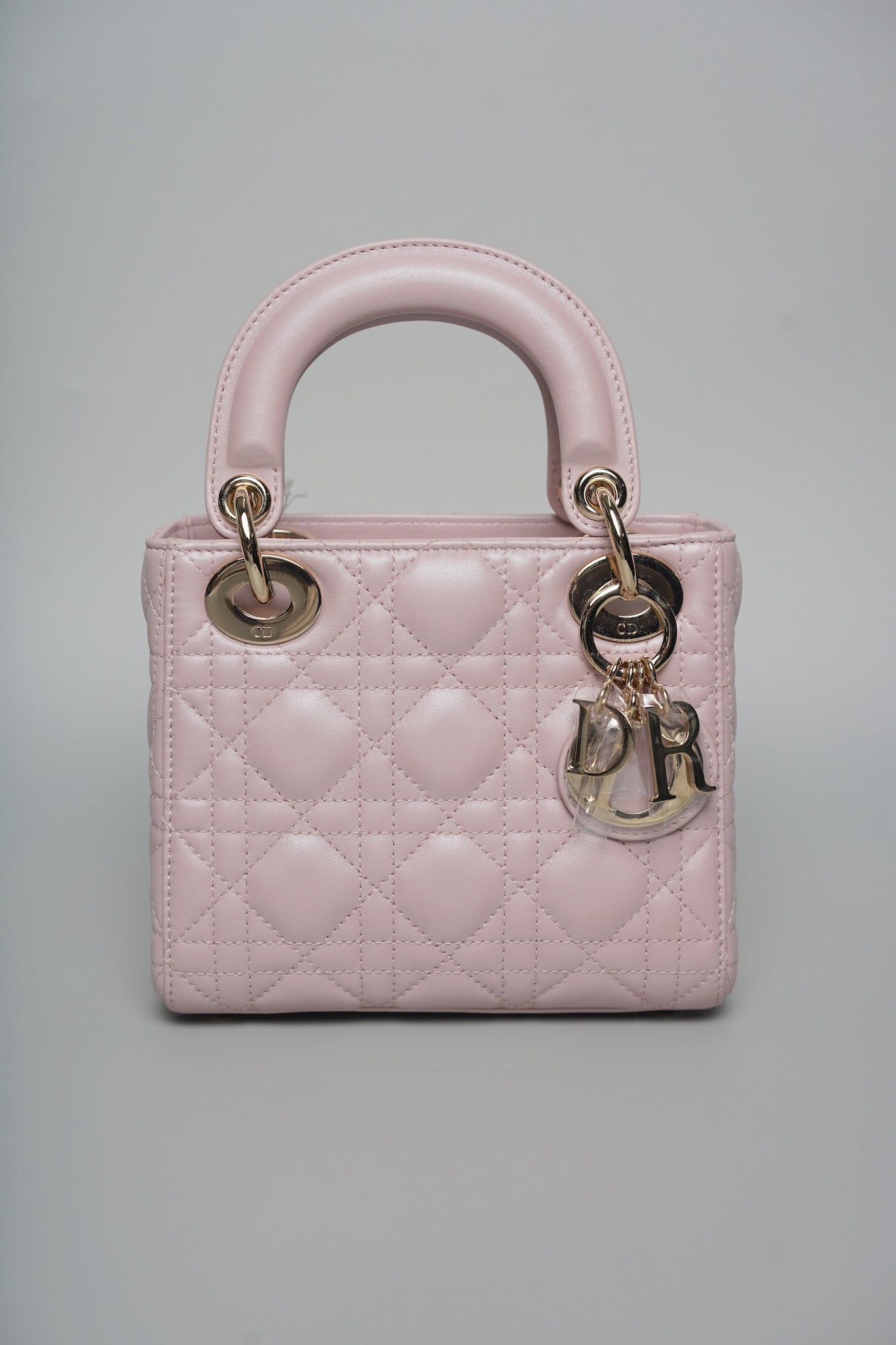 Mini Lady Dior Bag in Blush Pink Cannage Lambskin Lghw (Brand New)