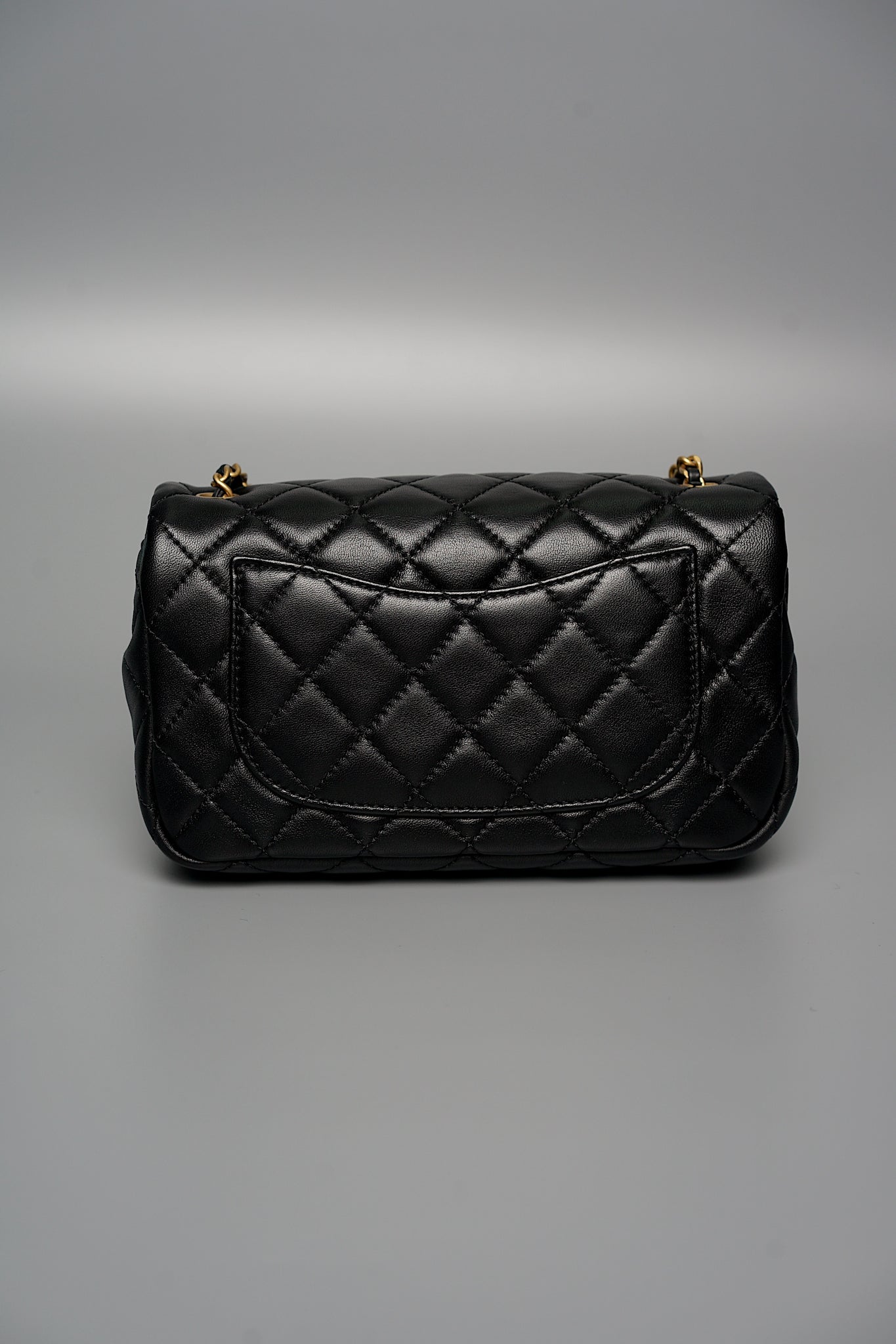Chanel Mini Rectangular Flap in Black Pearl Crush Bghw