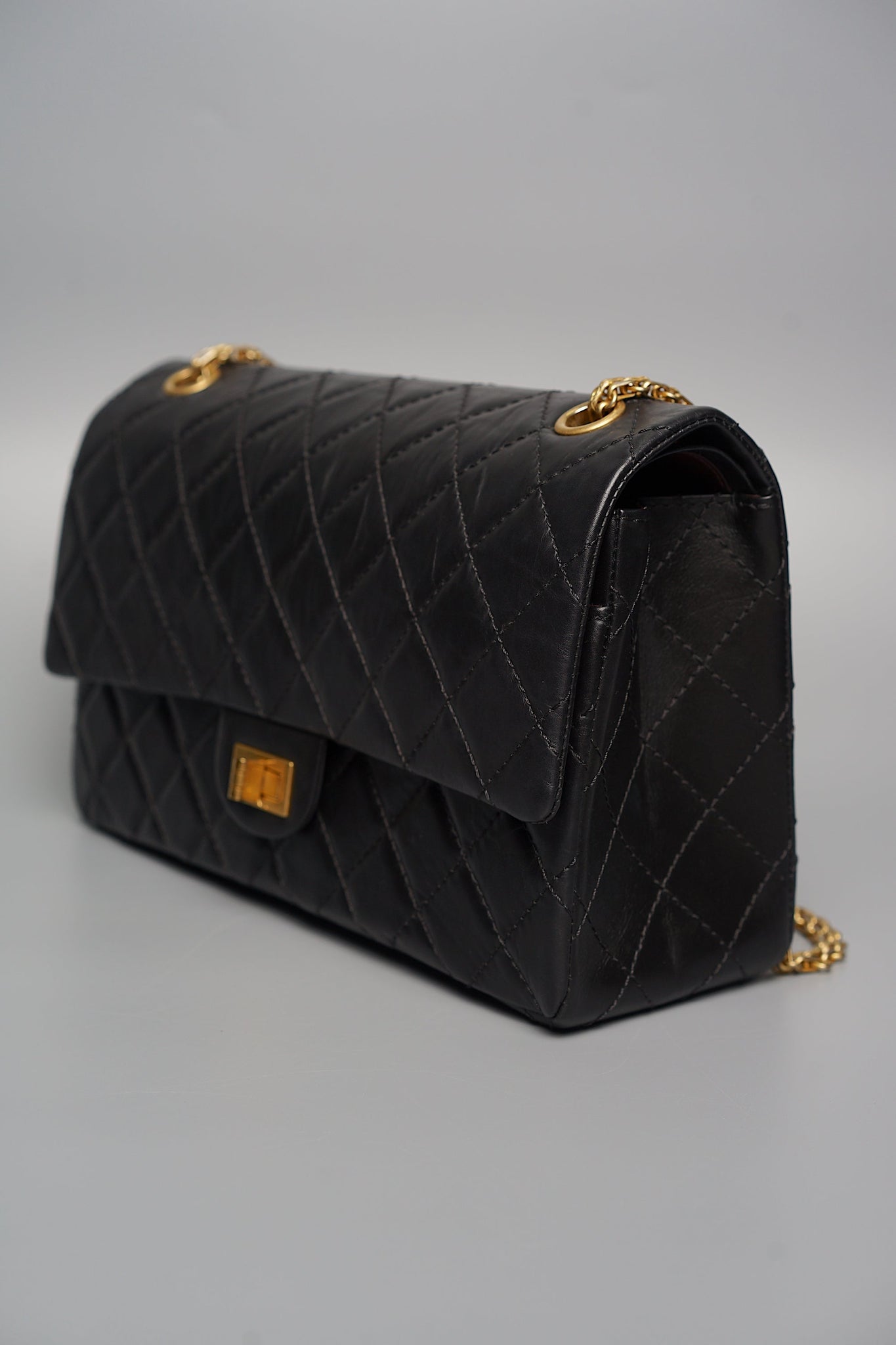 Chanel 2.55 Reissue Double Large Flap in Black