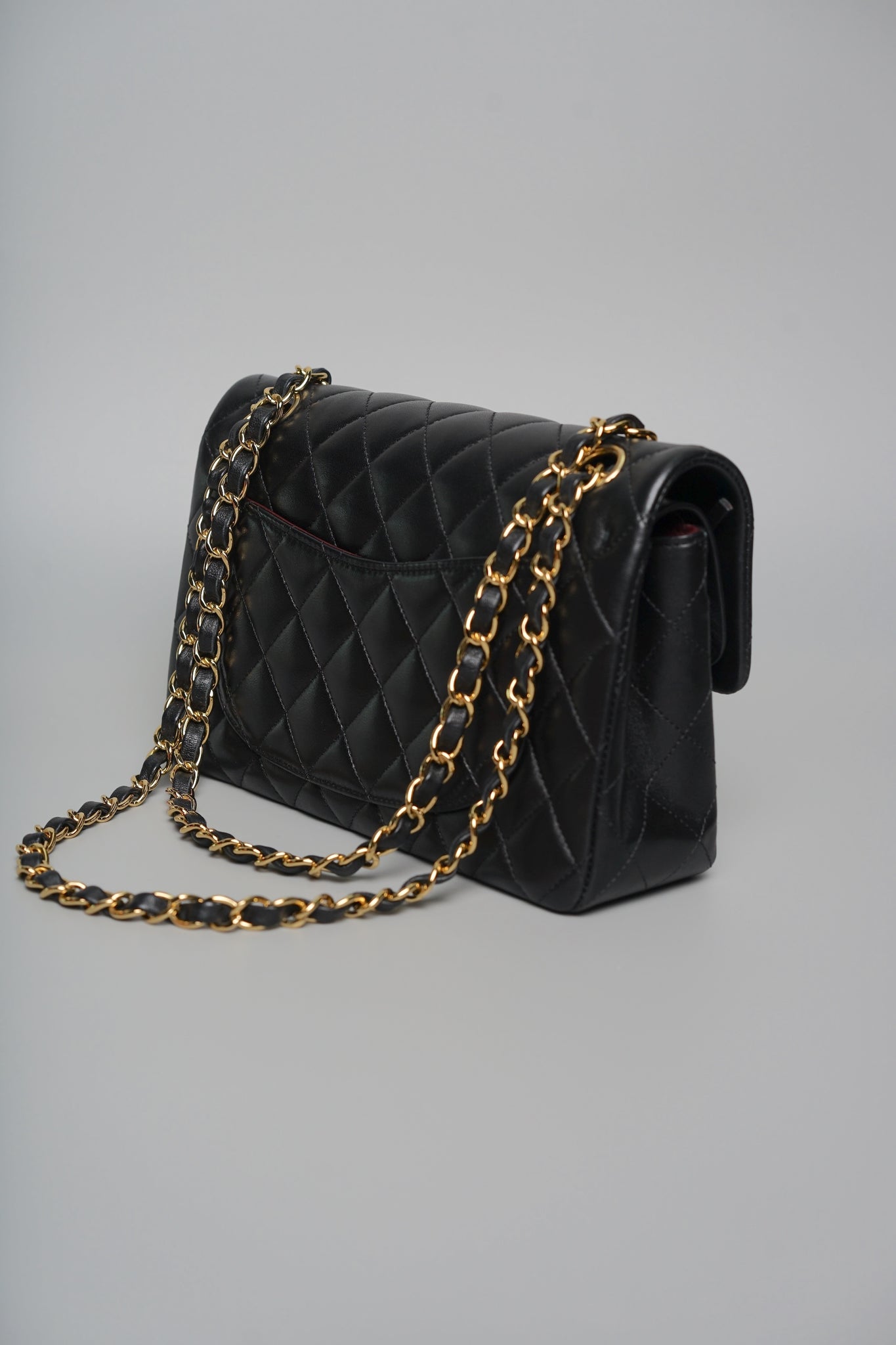 Chanel Small Classic Double Flap in Black Lambskin Ghw
