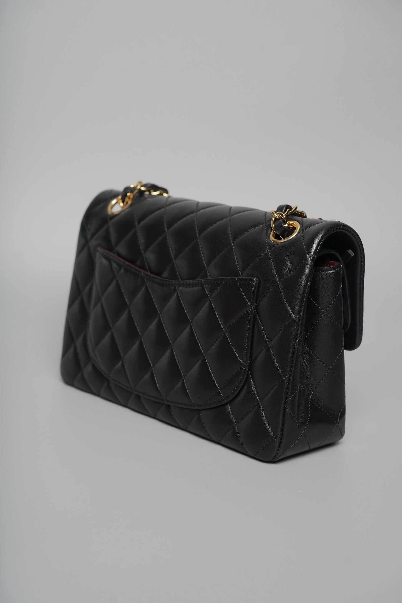 Chanel Small Classic Double Flap in Black Lambskin Ghw