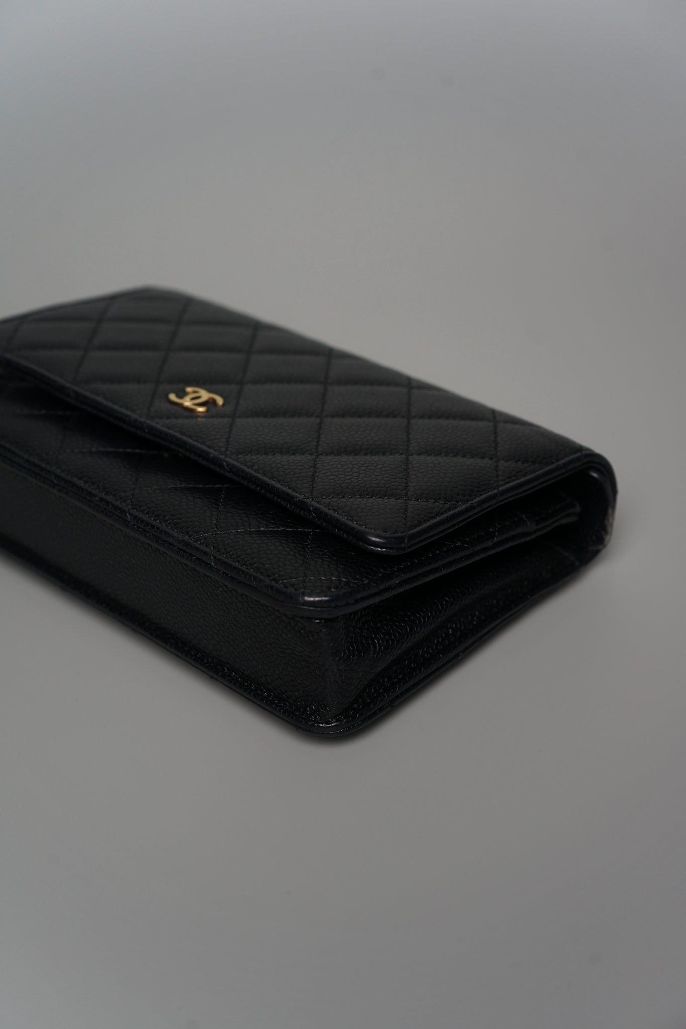 Chanel Wallet on Chain in Black Caviar Ghw